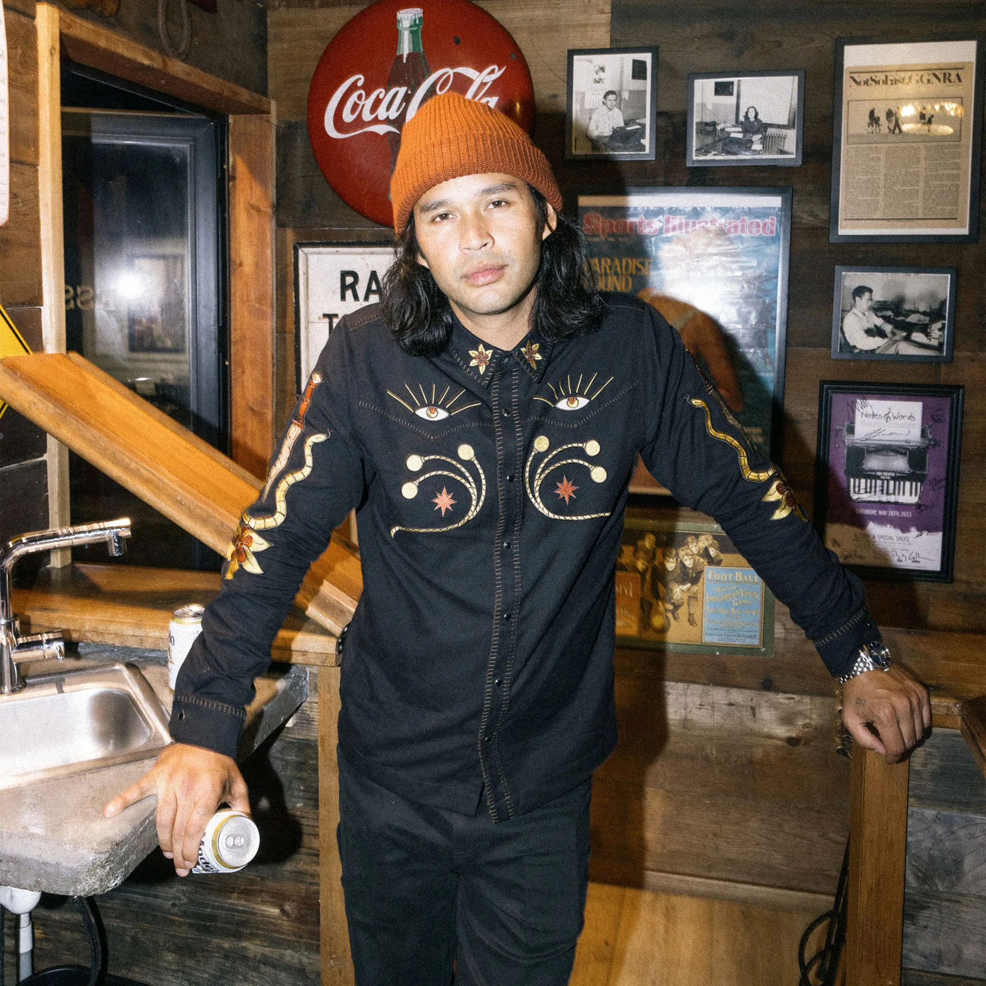 Gaucho Range Long Sleeve Button Up Shirt - Black sold by Roark product image thumbnail 3