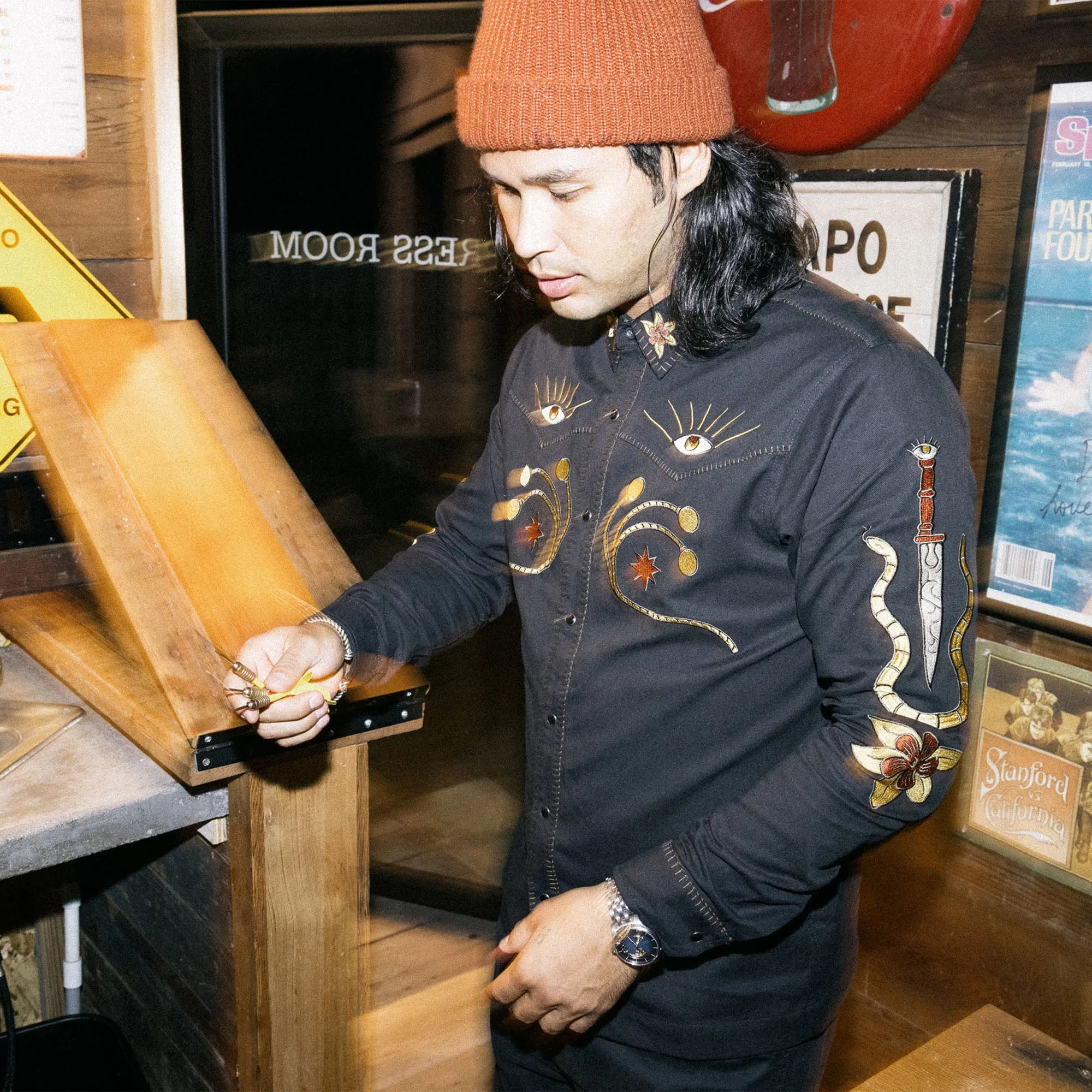 Gaucho Range Long Sleeve Button Up Shirt - Black sold by Roark product image thumbnail 2