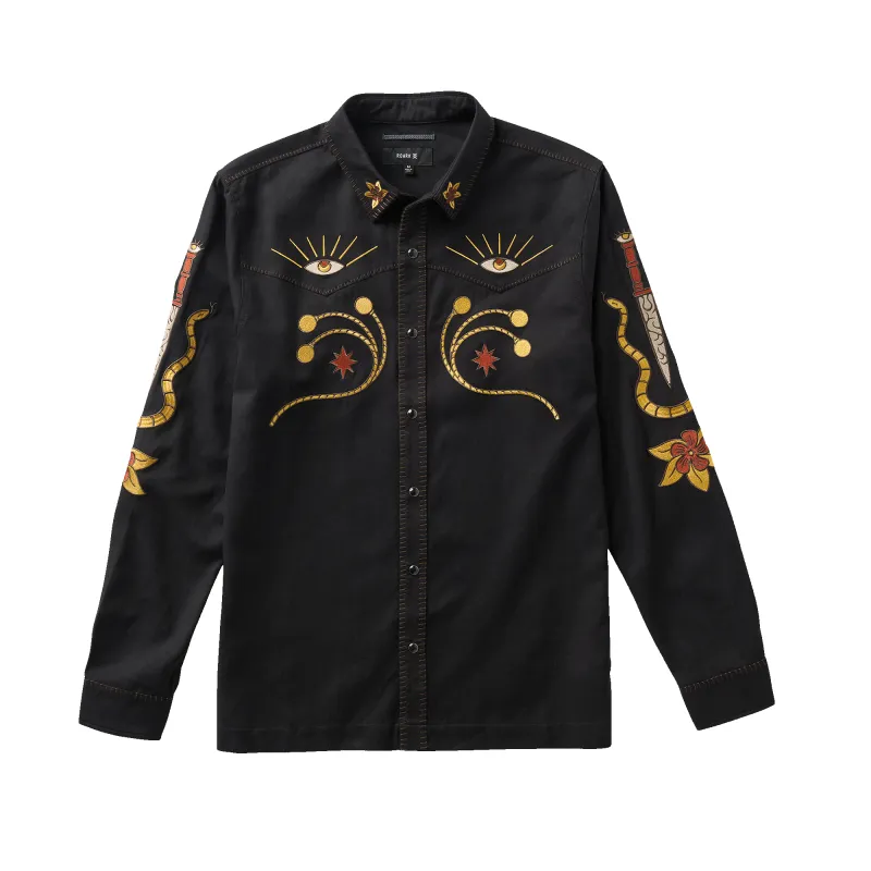 Gaucho Range Long Sleeve Button Up Shirt - Black sold by Roark