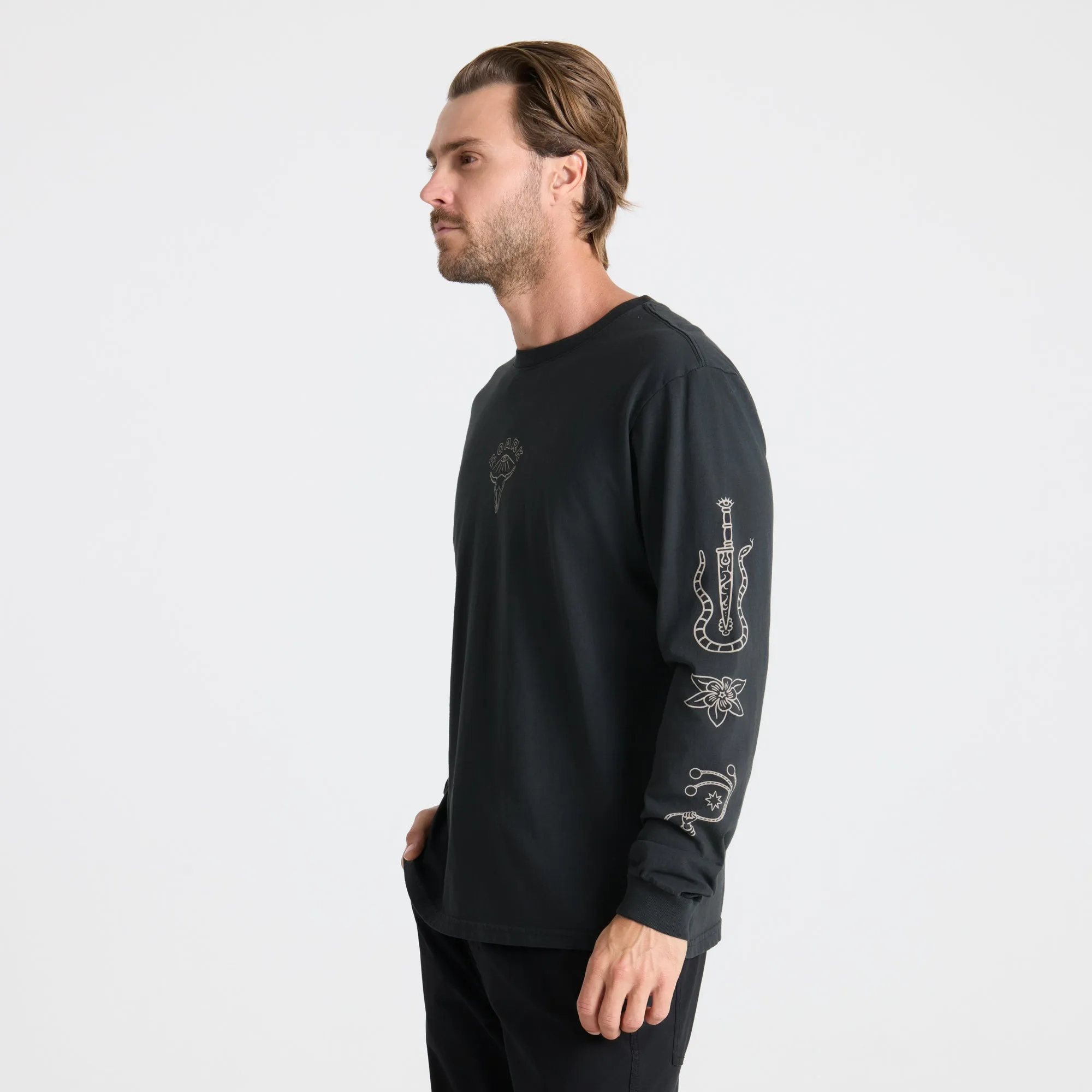 Icons Premium Long Sleeve Tee - Black sold by Roark product image thumbnail 3