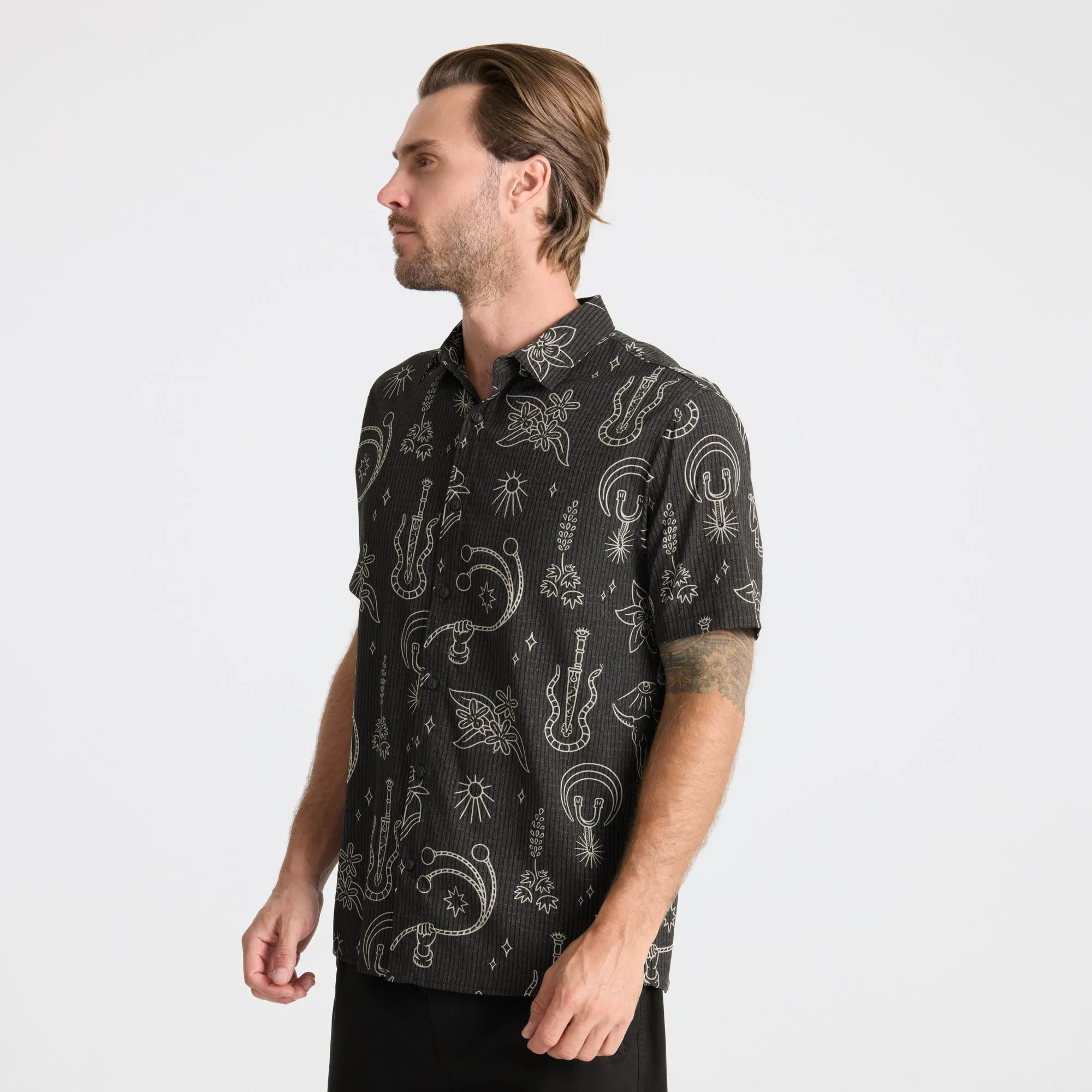 Bless Up Breathable Stretch Shirt - Black sold by Roark product image thumbnail 4