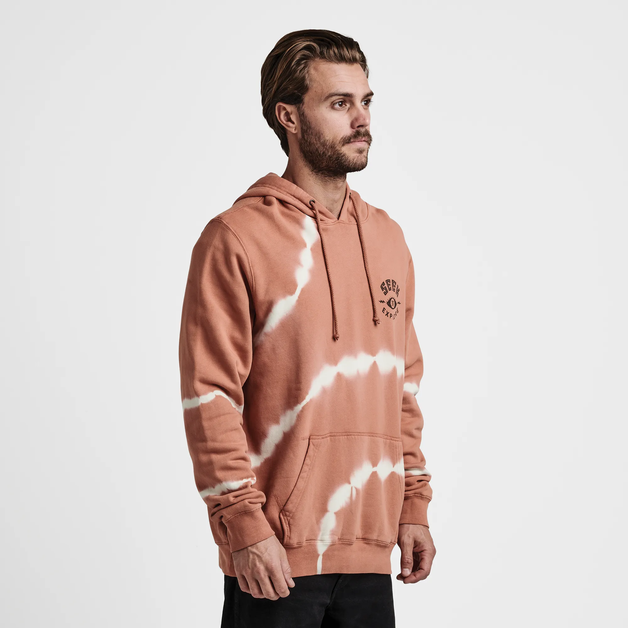 Seek And Explore Tie Dye Hoodie - Rust Shibori sold by Roark product image thumbnail 5