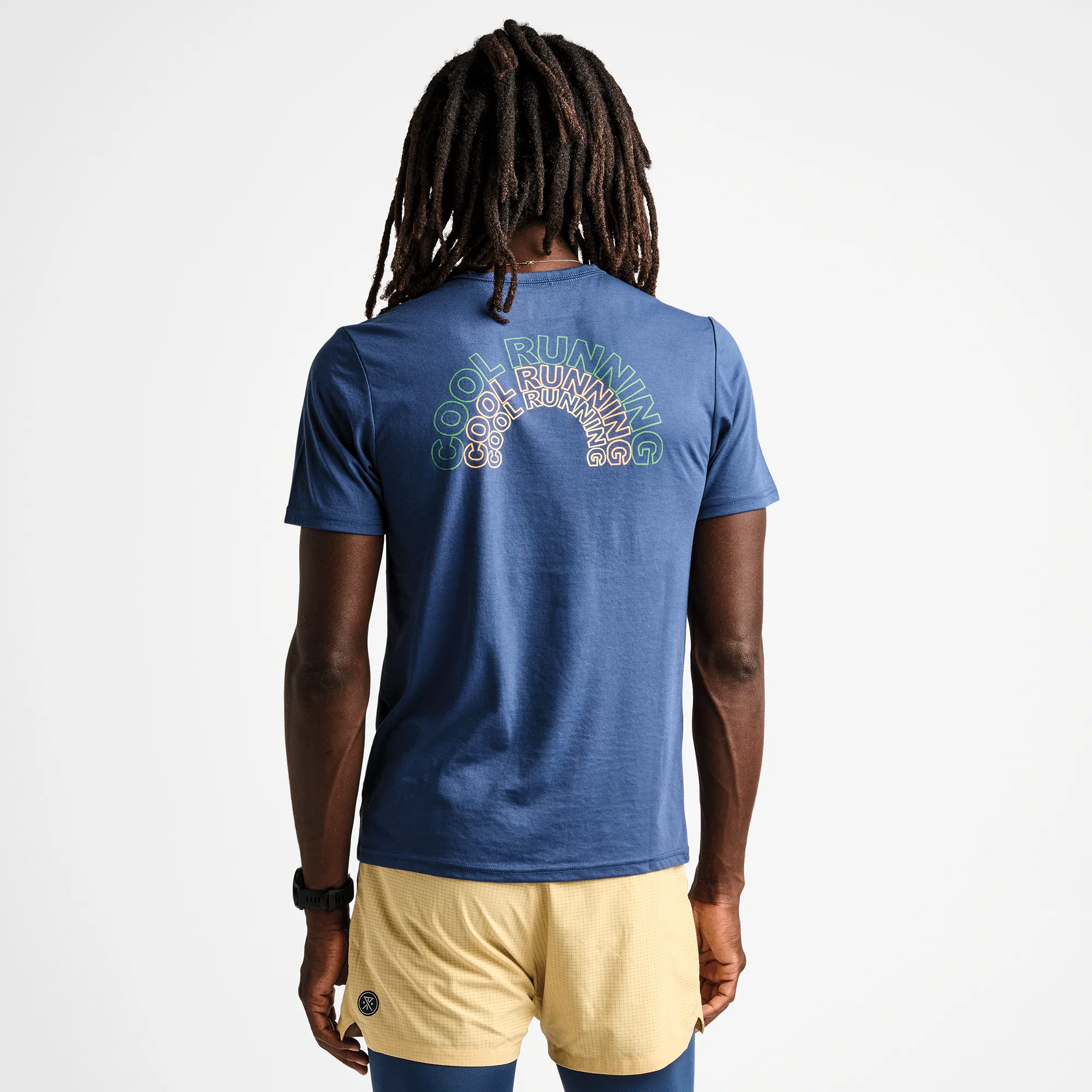 Mathis Short Sleeve Tee - Soundtrack Denim Blue sold by Roark product image thumbnail 3