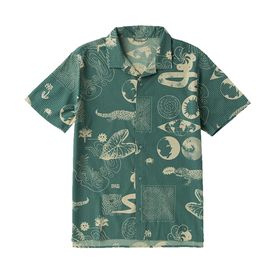 Bless Up Trail Button Up Shirt - Slate Green sold by Roark