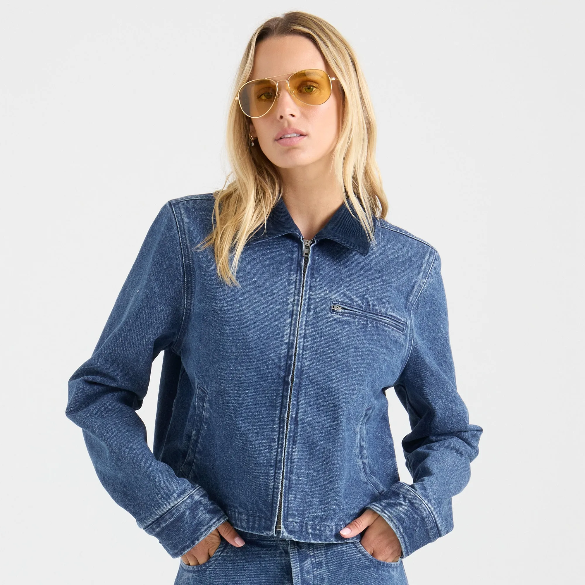 HWY 1 Jacket - Vintage Blue sold by Roark