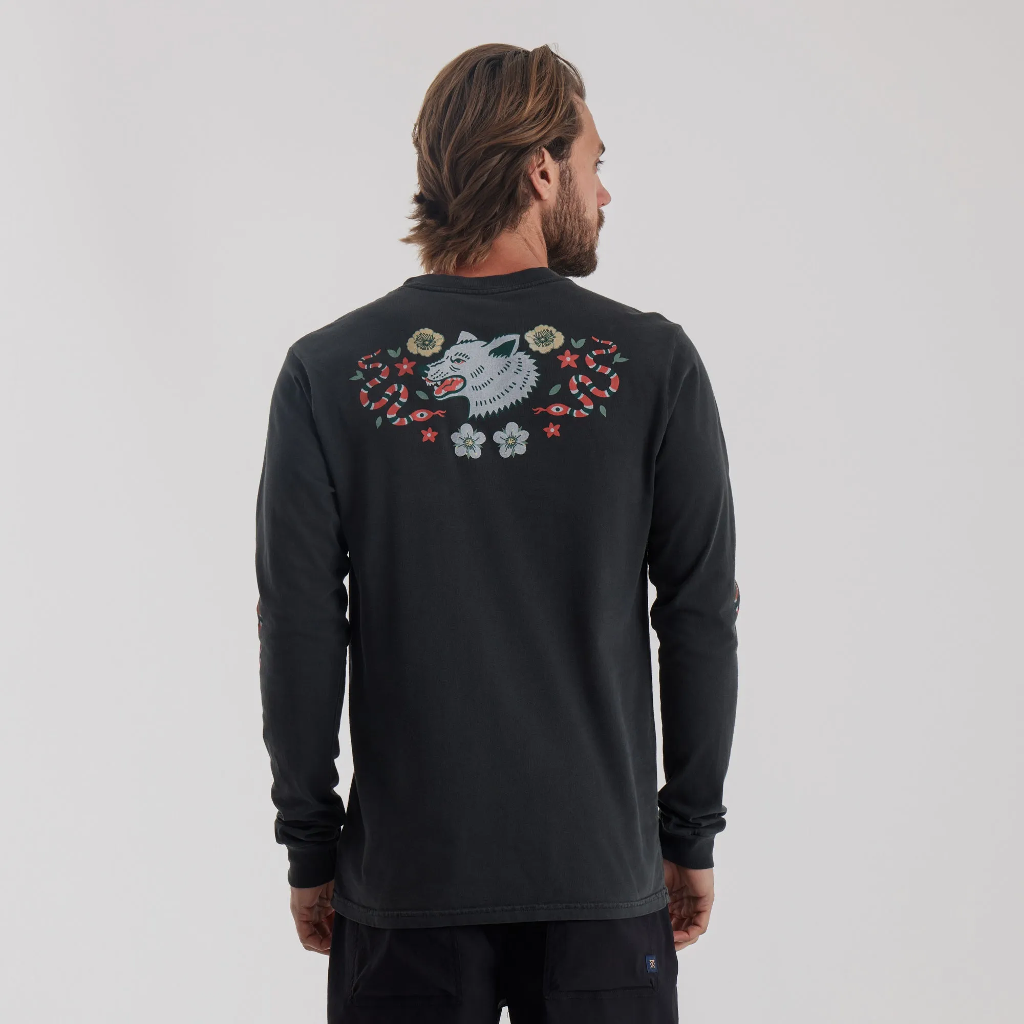 Wolfpack Long Sleeve Tee - Black sold by Roark product image thumbnail 3