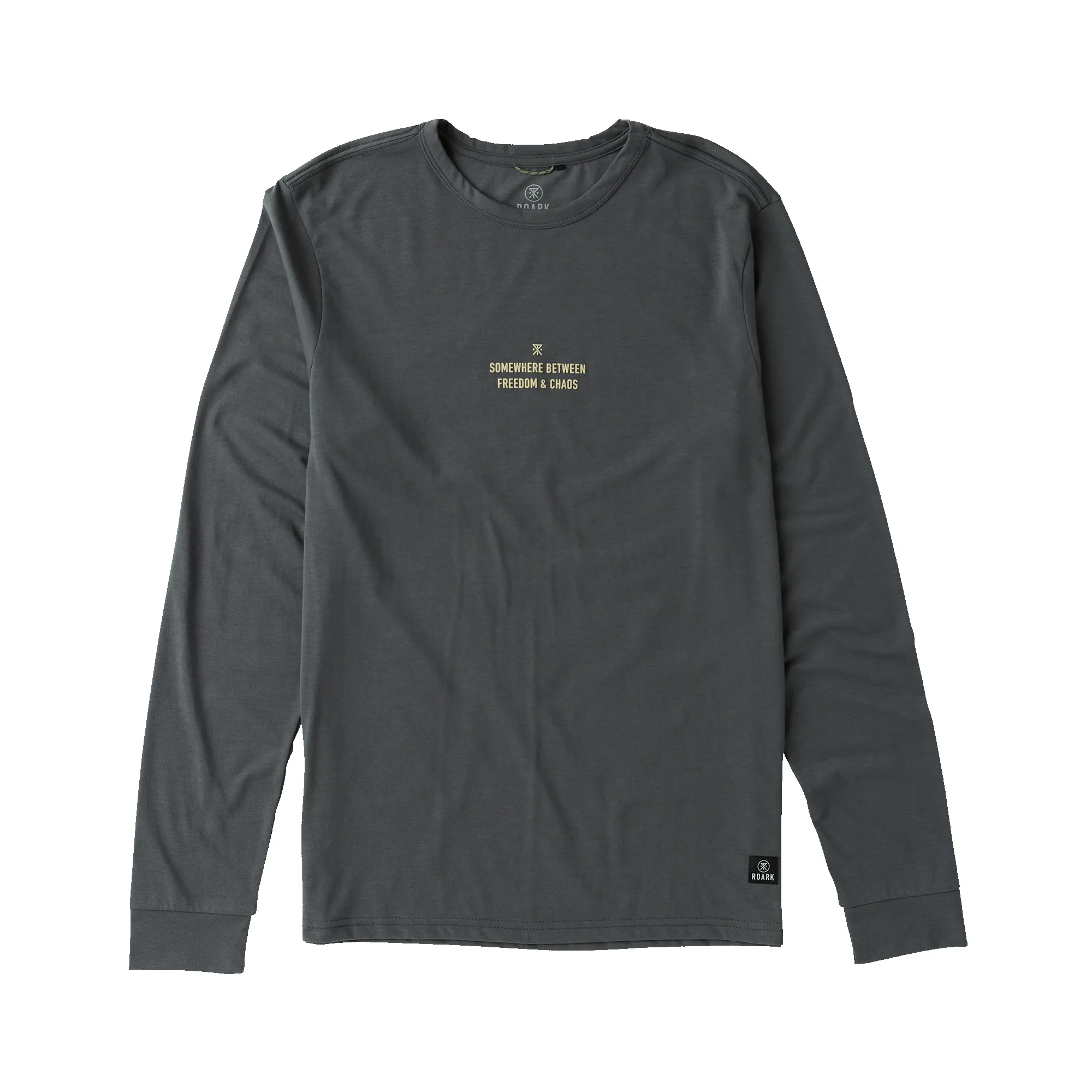 Mathis Active Long Sleeve Tee - Charcoal sold by Roark