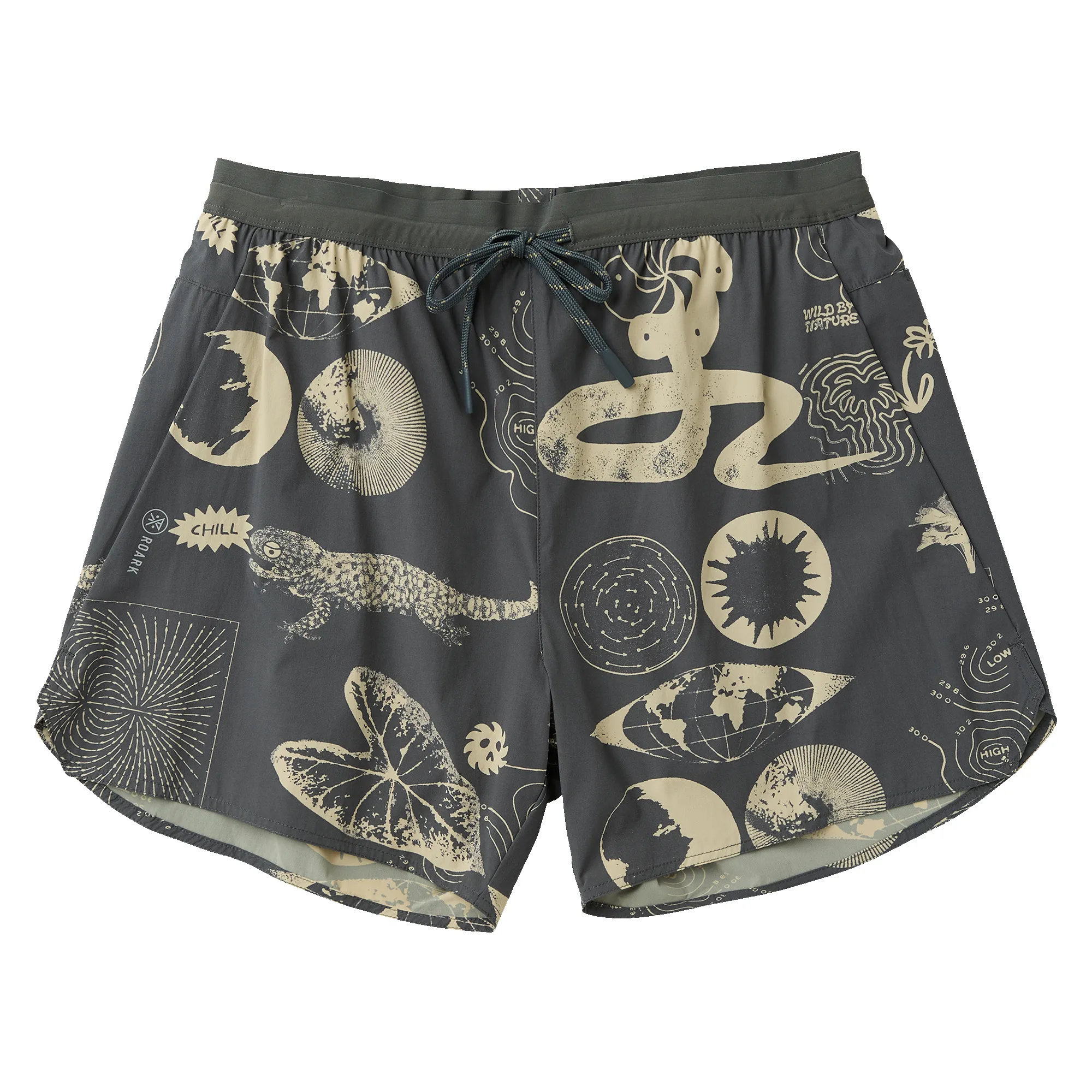 Alta 5" Shorts - Charcoal sold by Roark