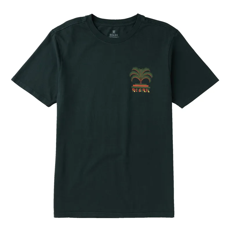 Moto Palm Premium Tee - Washed Black made by Roark