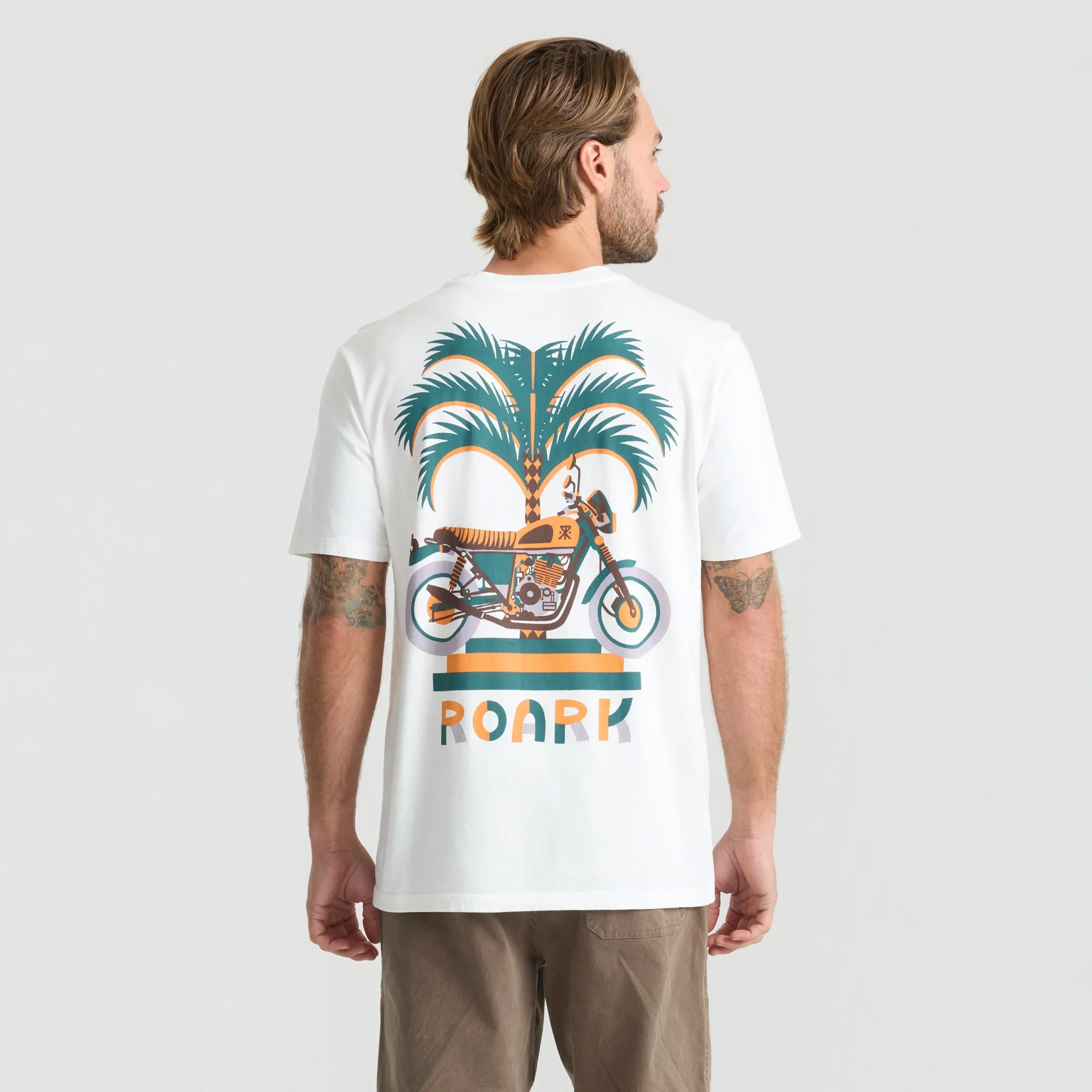 Moto Palm Premium Tee - Off White sold by Roark product image thumbnail 4