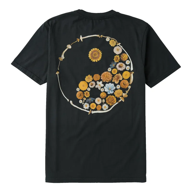 Yin Yang Forage Premium Tee - Washed Black sold by Roark