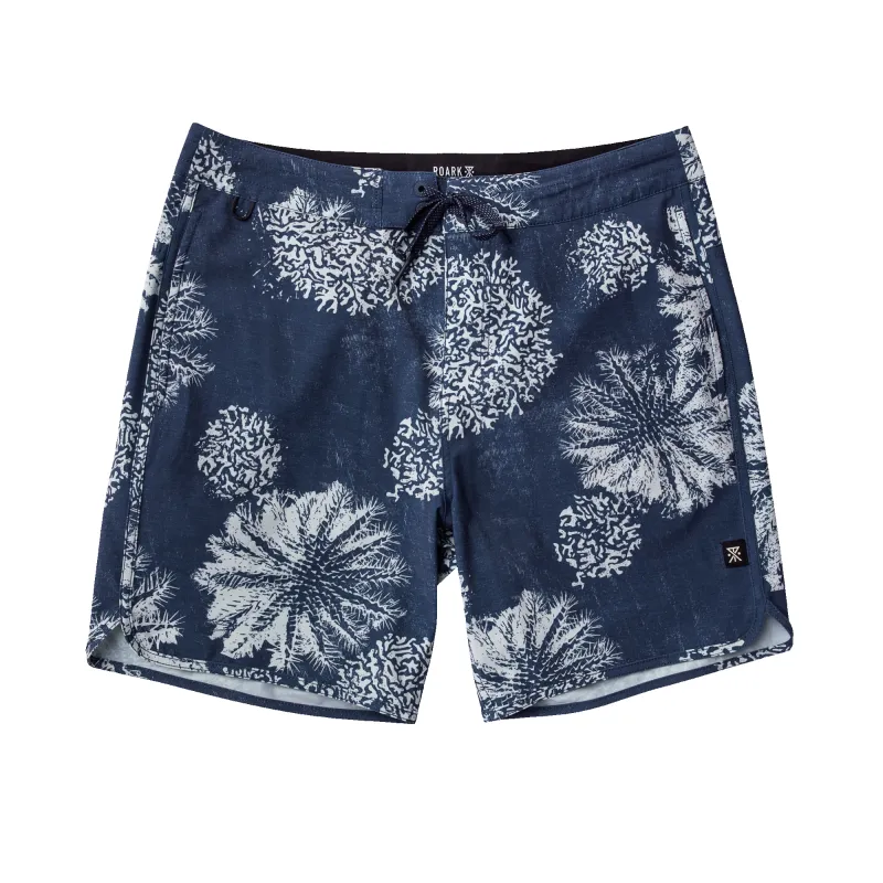 Chiller Scallop 17" Boardshorts - Navy made by Roark