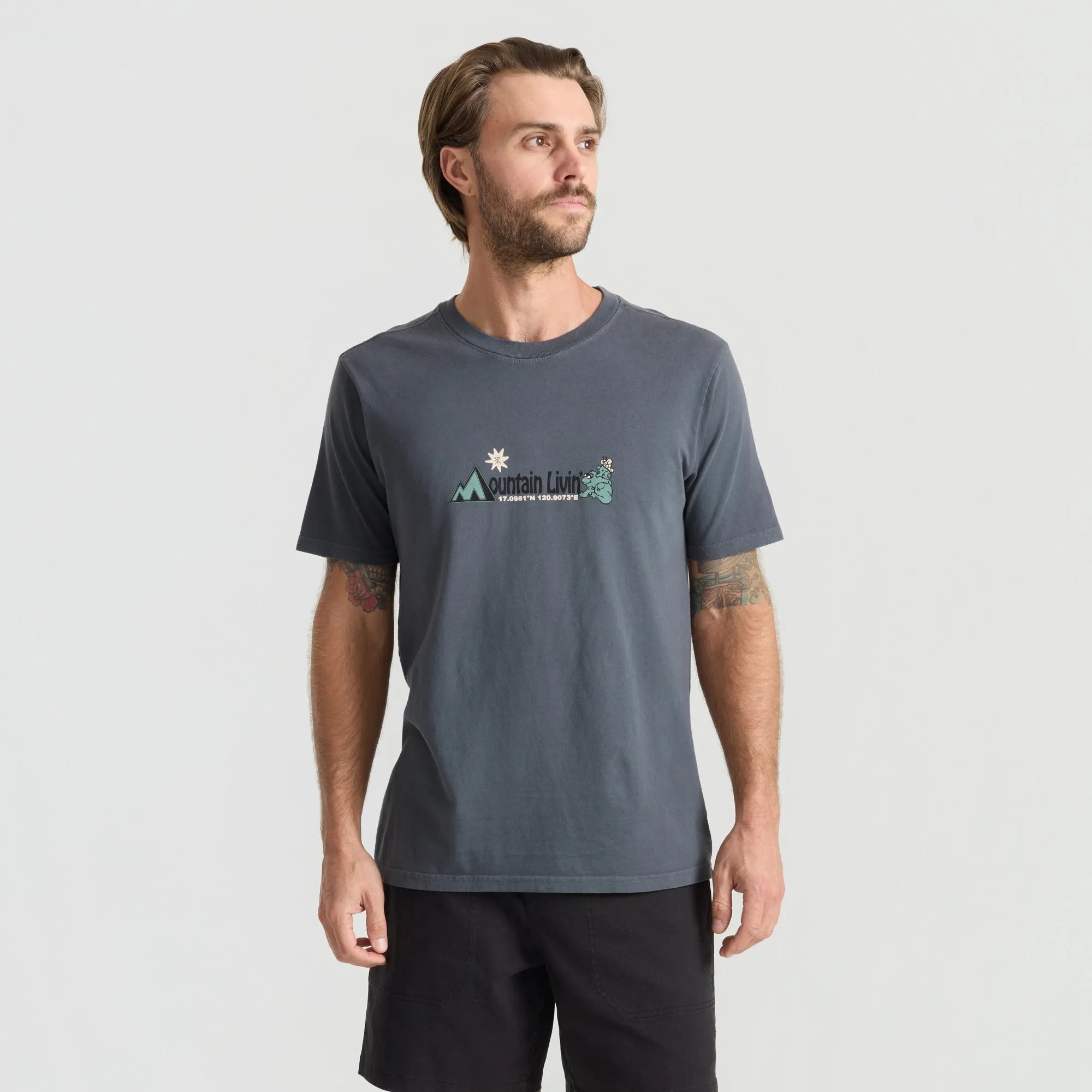 Mountain Livin Premium Tee - Charcoal sold by Roark product image thumbnail 3