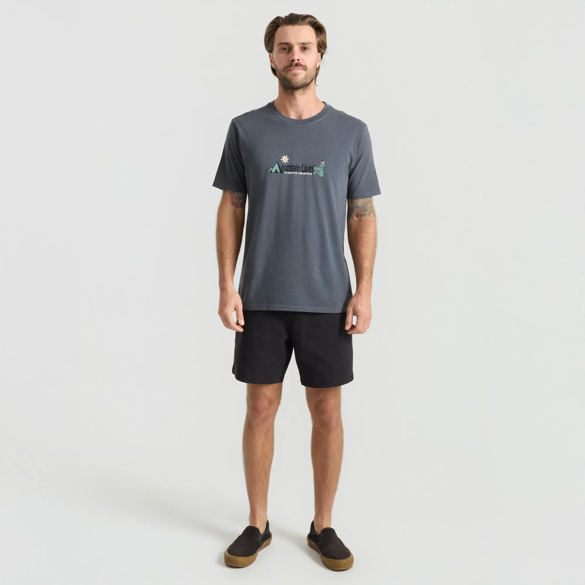 Mountain Livin Premium Tee - Charcoal sold by Roark product image thumbnail 2