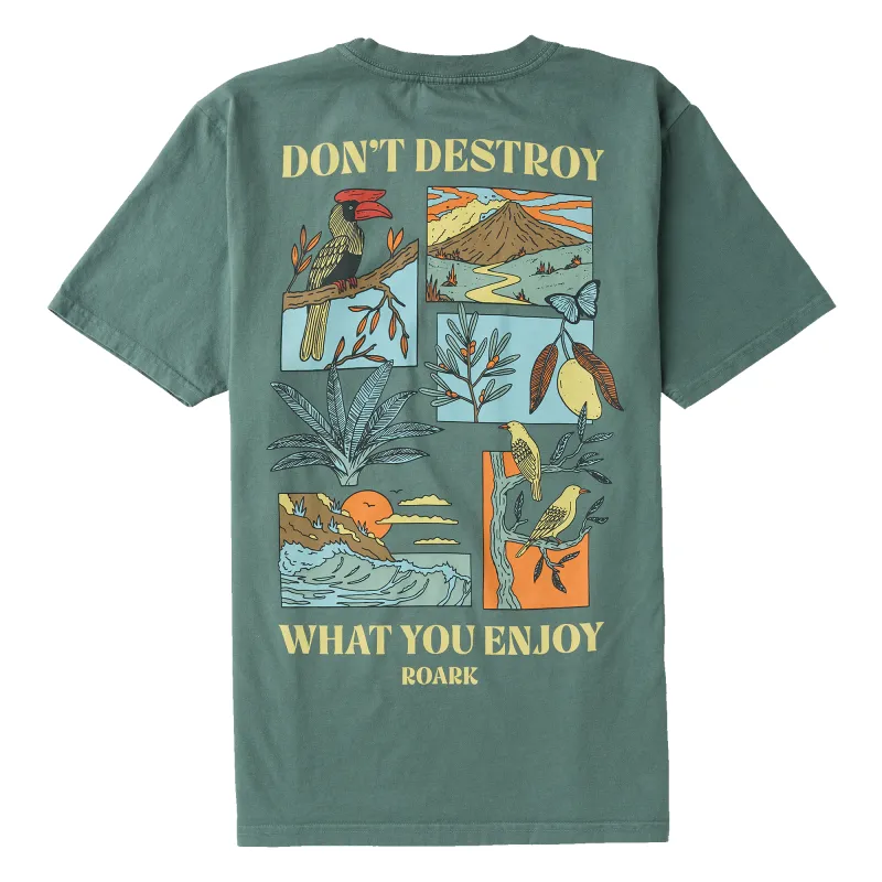 Enjoy Premium Tee - Slate Green made by Roark