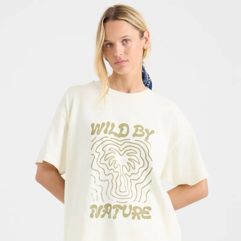 Wild By Nature Oversize Premium Tee - Bone sold by Roark