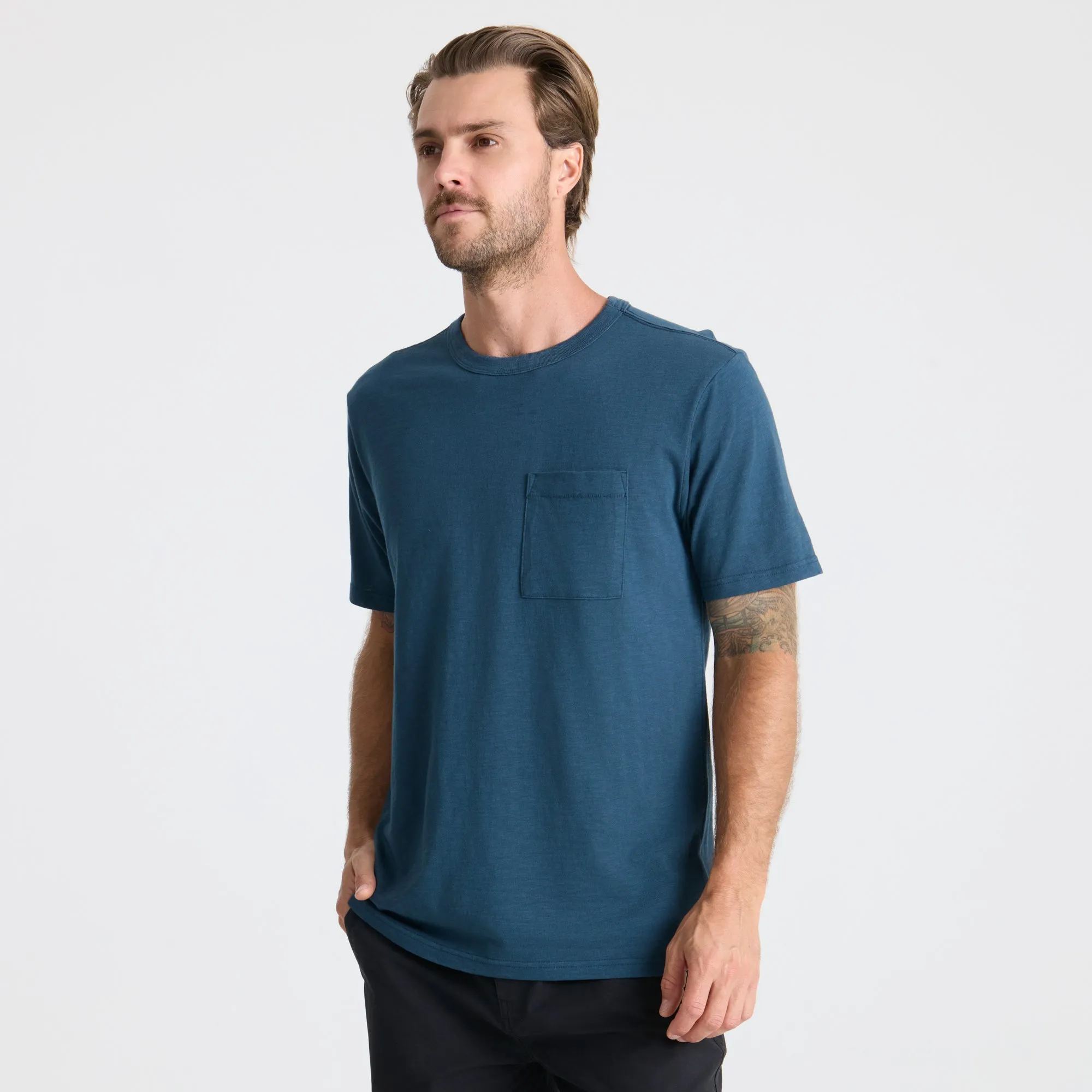 Well Worn Organic Short Sleeve Tee - Navy sold by Roark product image thumbnail 3