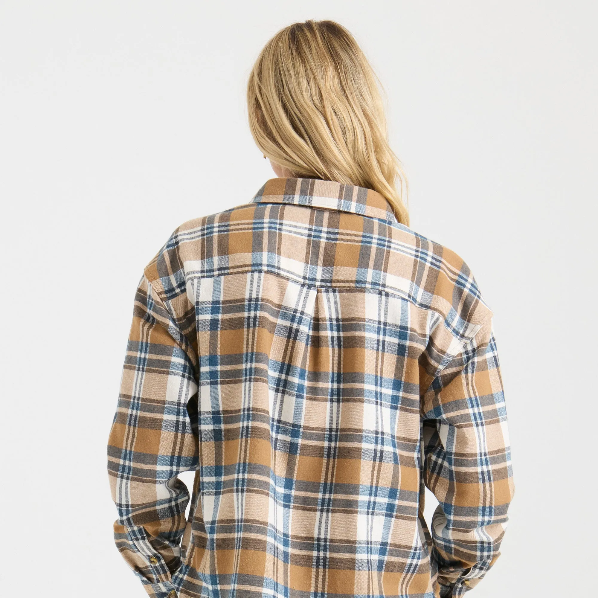 Amberley Light Long Sleeve Flannel - Dark Khaki sold by Roark product image thumbnail 4