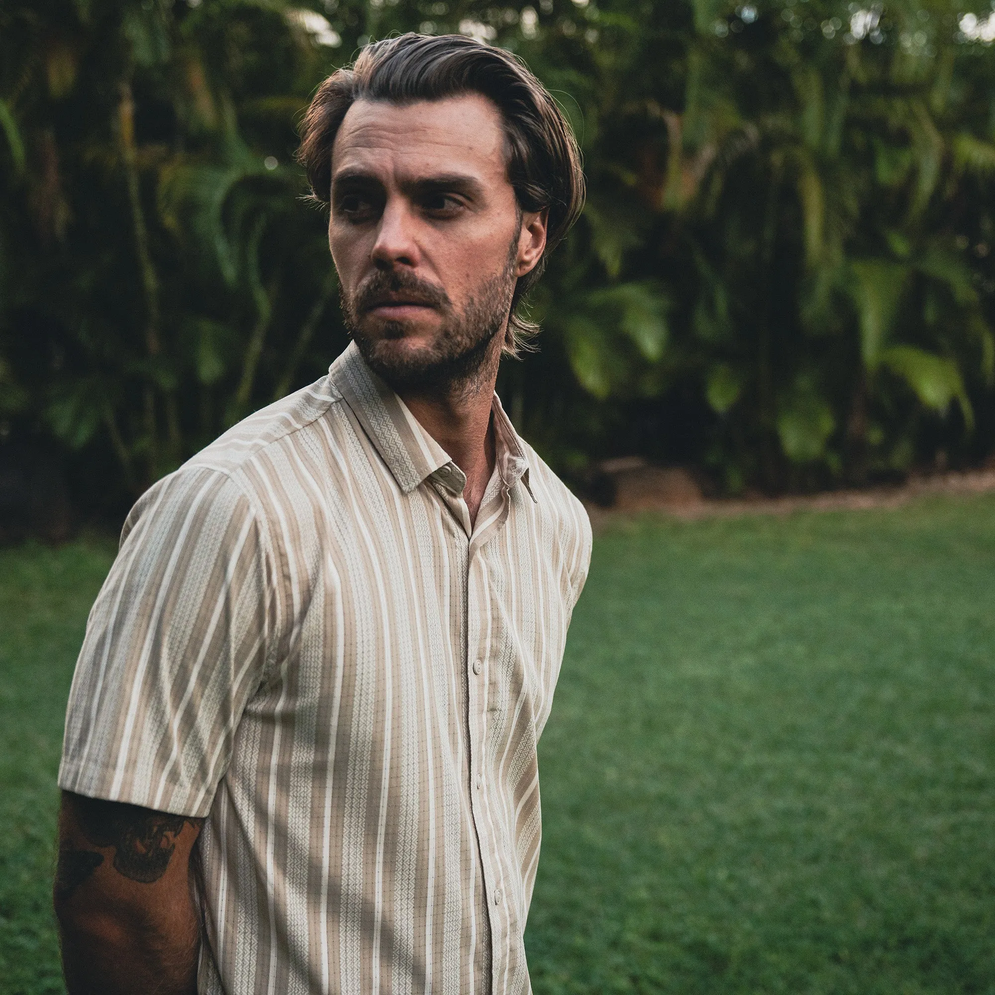 Bless Up Breathable Stretch Shirt - Beige sold by Roark product image thumbnail 2