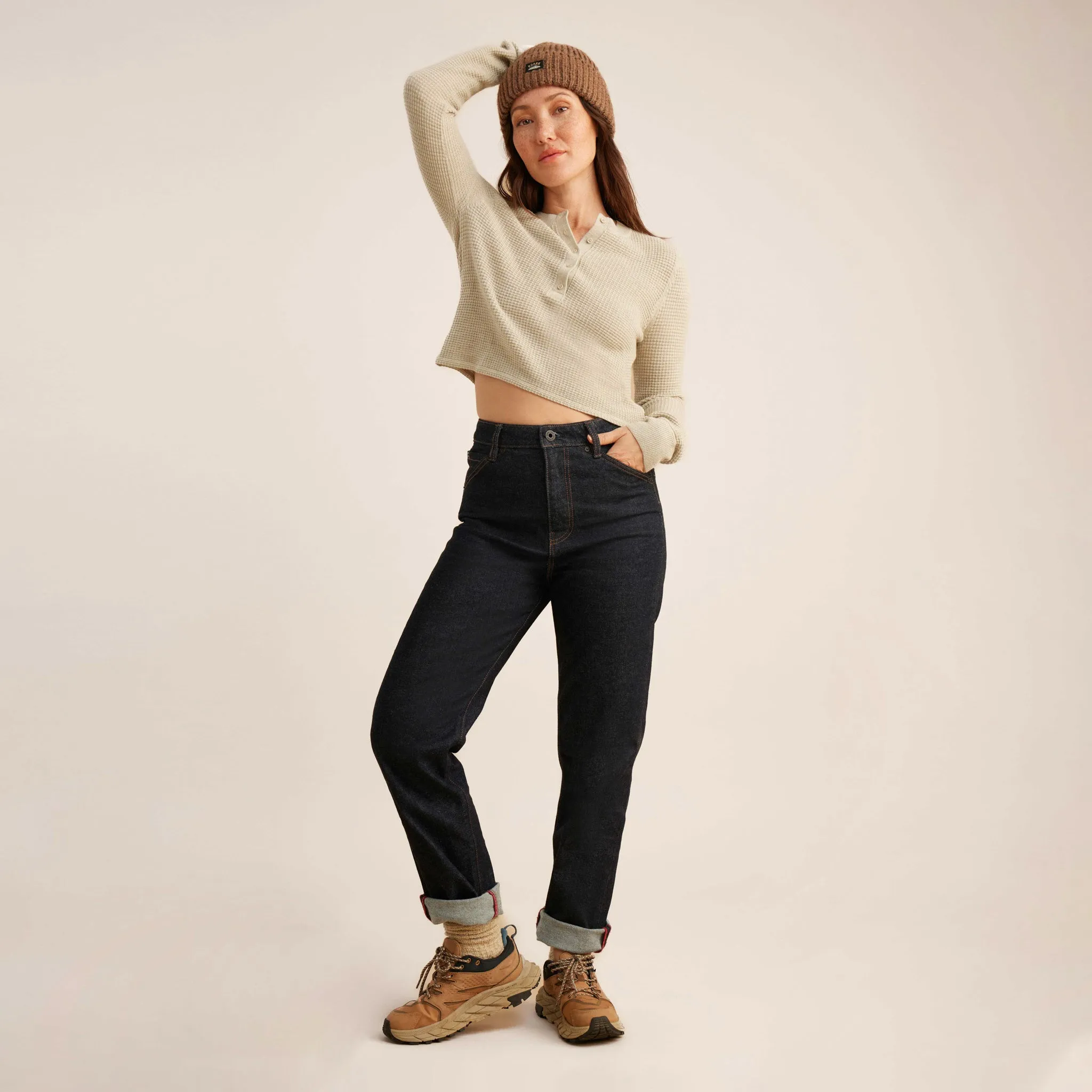 Retail - Well Worn Long Sleeve Thermal Sweater - Stone sold by Roark product image thumbnail 3