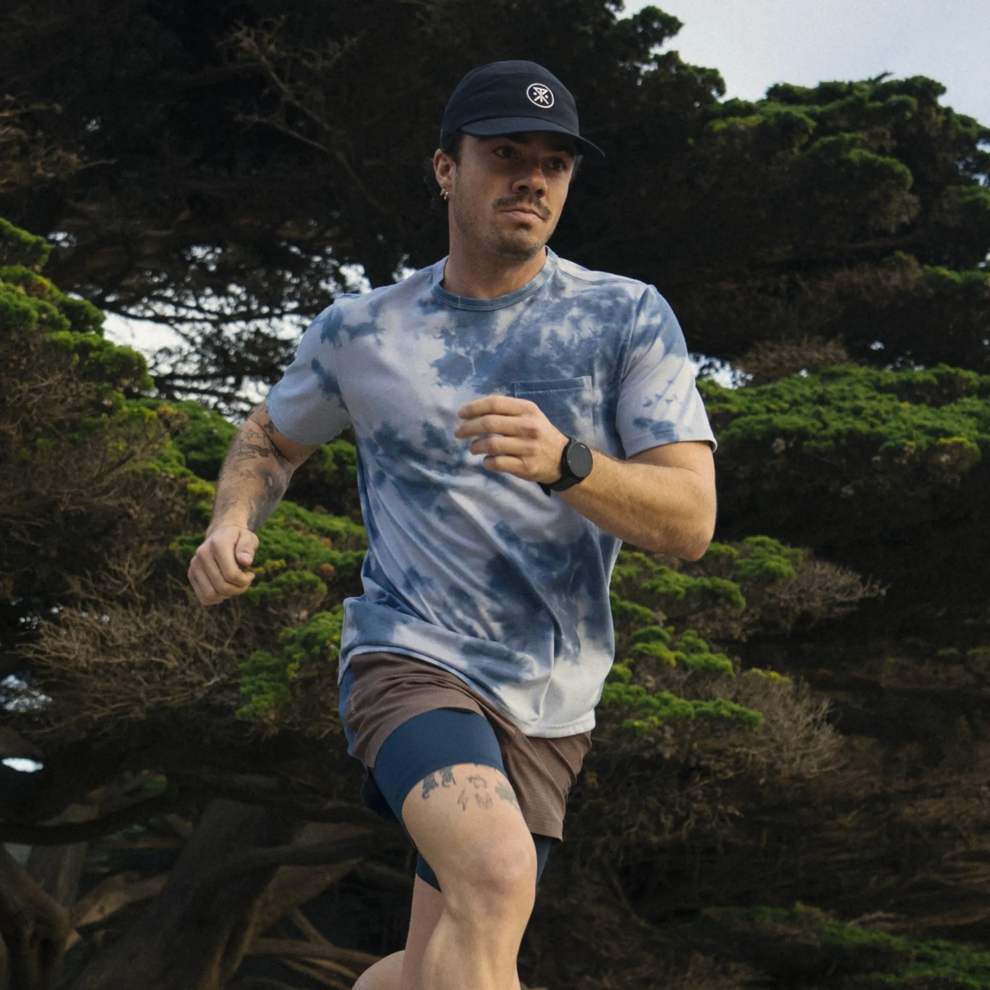 Mathis Active Tie Dye Pocket Short Sleeve Tee - Neptune Tie Dye sold by Roark product image thumbnail 2