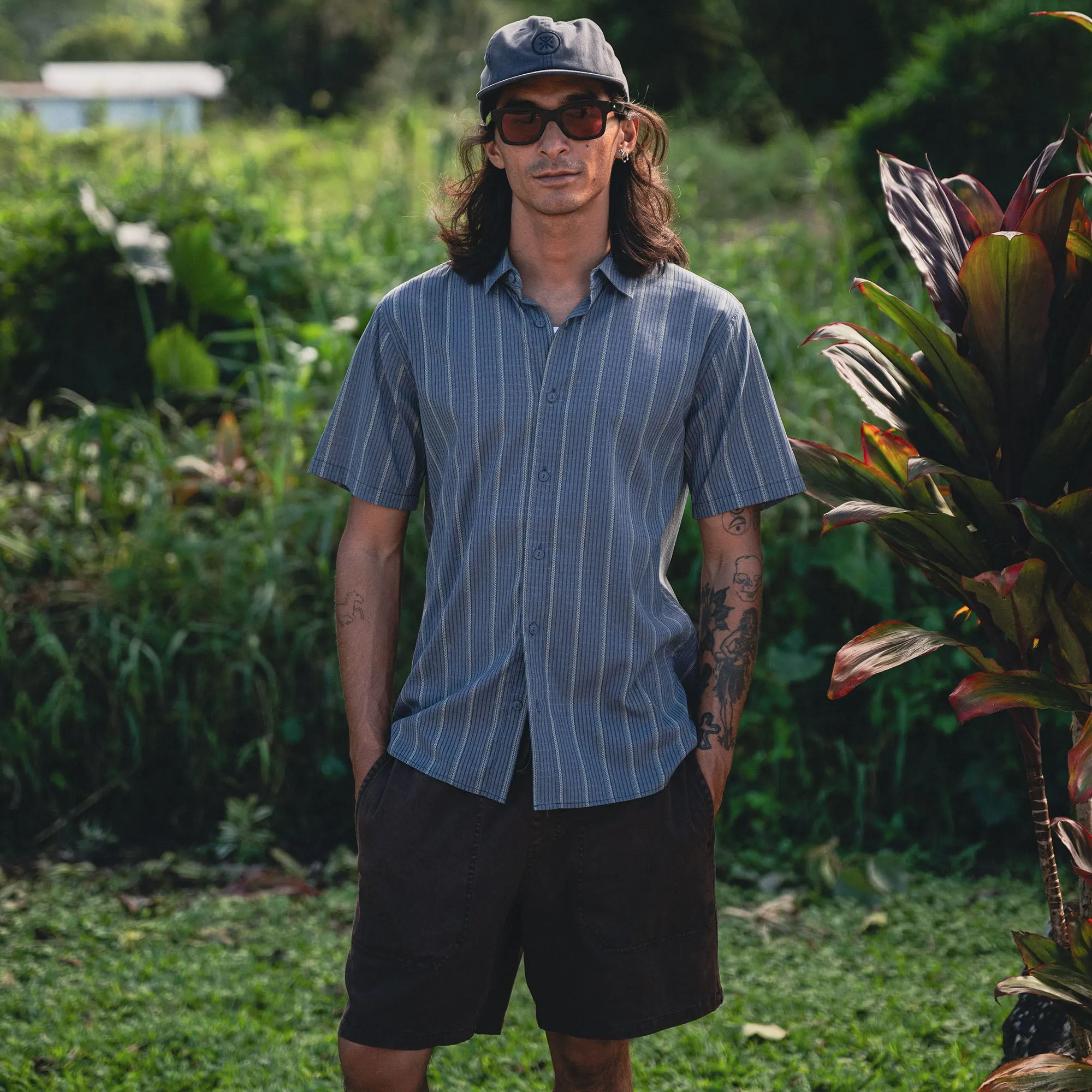 Bless Up Breathable Stretch Shirt - Neptune sold by Roark product image thumbnail 2