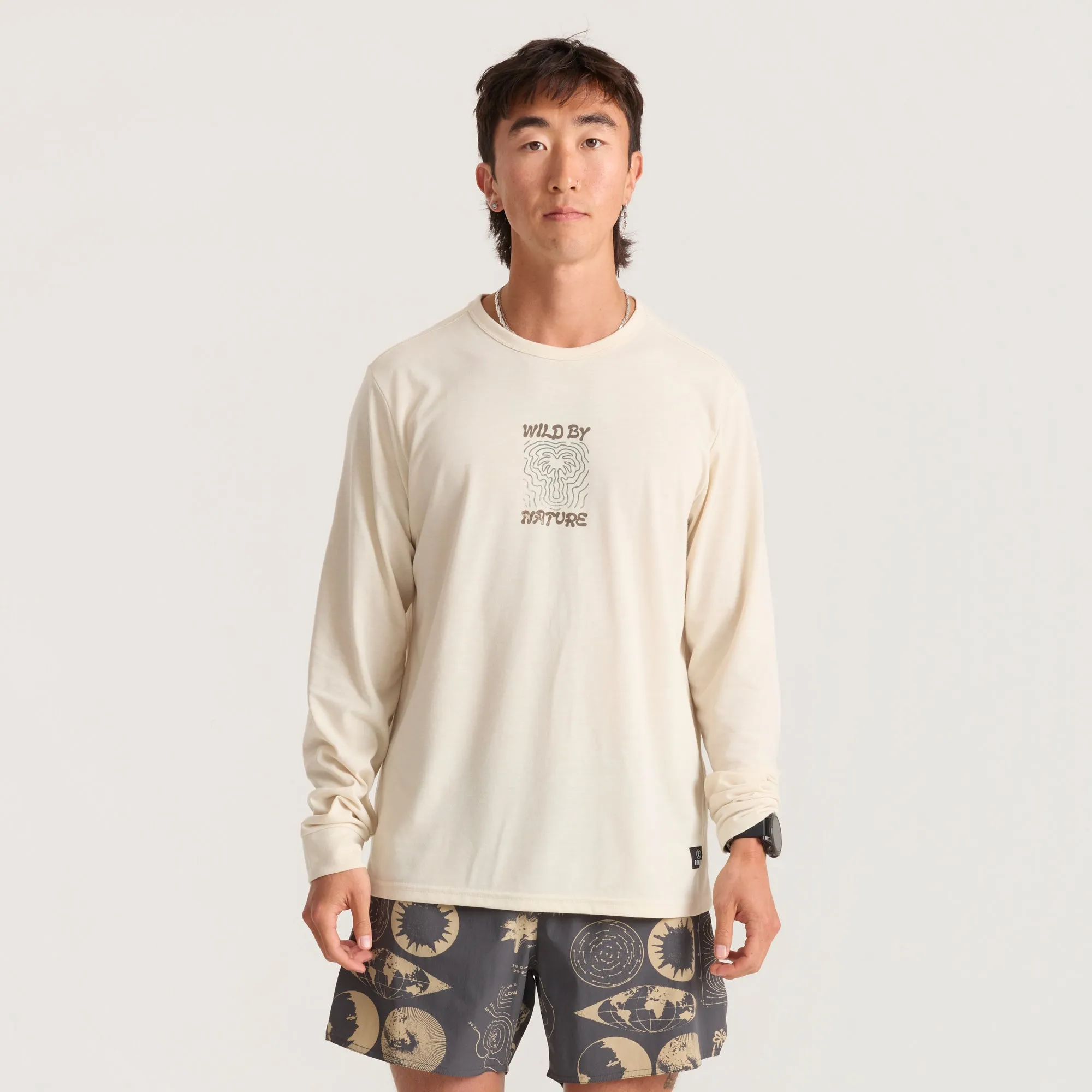Mathis Active Long Sleeve Tee - Ivory sold by Roark product image thumbnail 2
