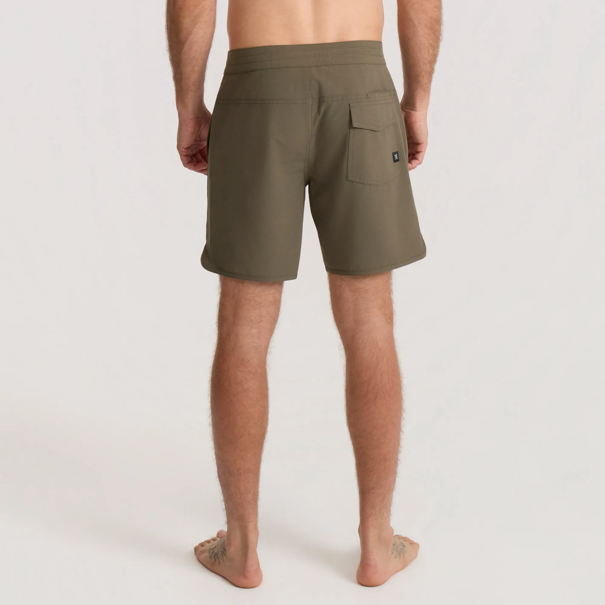 Chiller Scallop Boardshorts - Military sold by Roark product image thumbnail 3