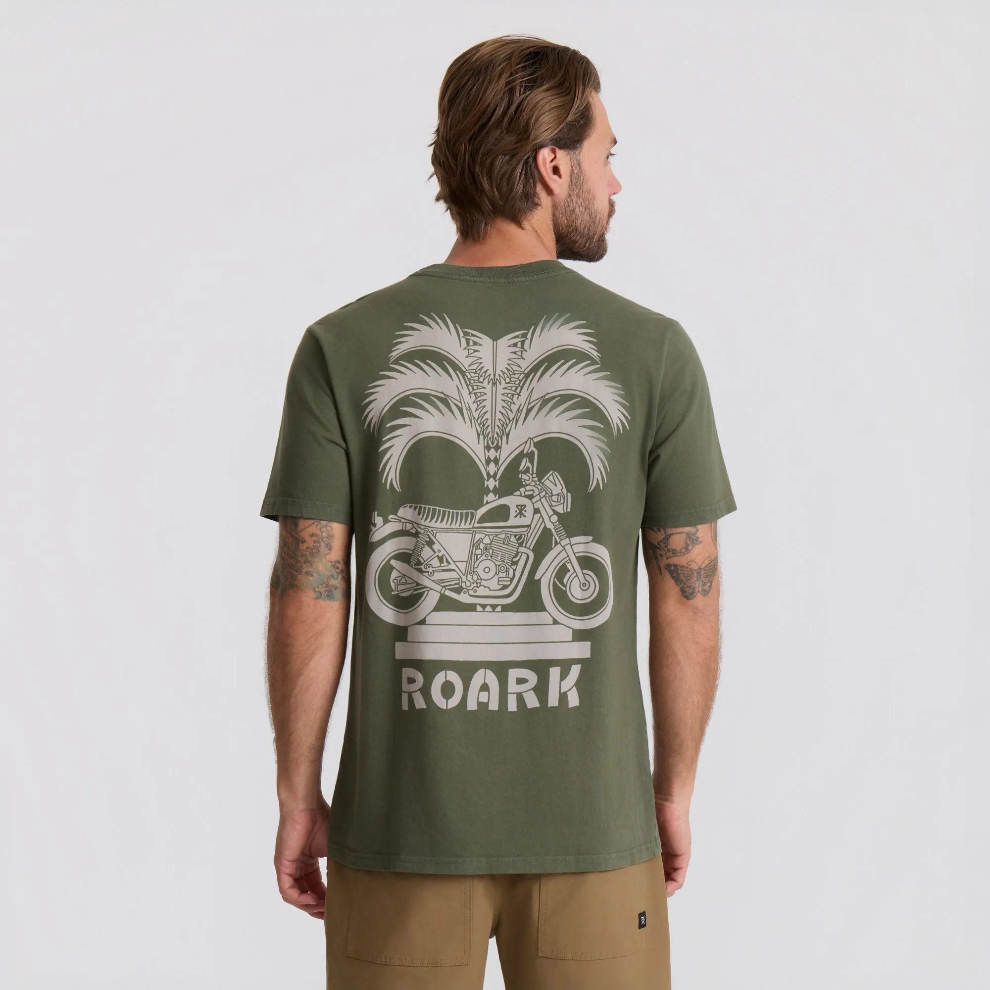 Moto Palm Premium Tee - Military sold by Roark product image thumbnail 3