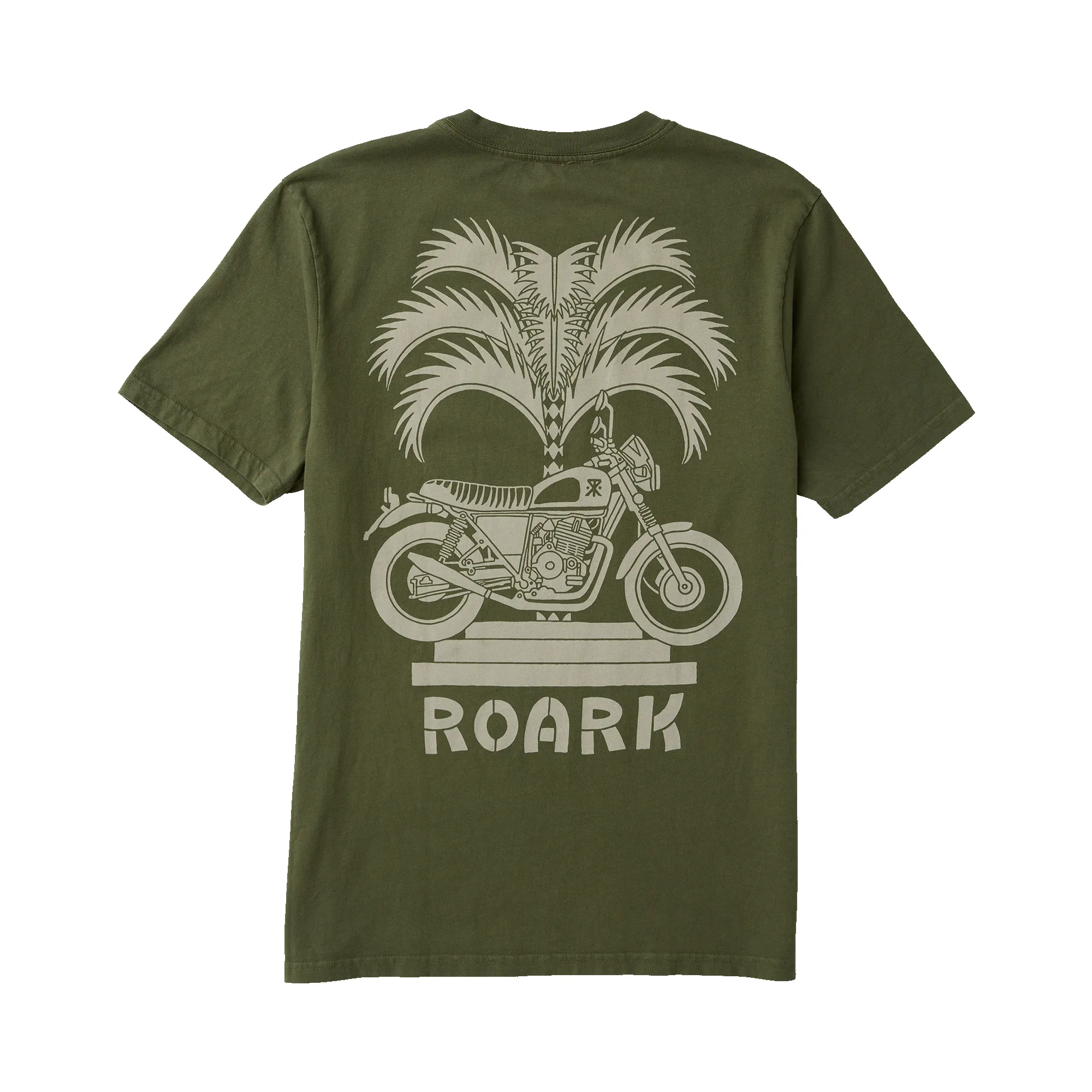 Moto Palm Premium Tee - Military sold by Roark