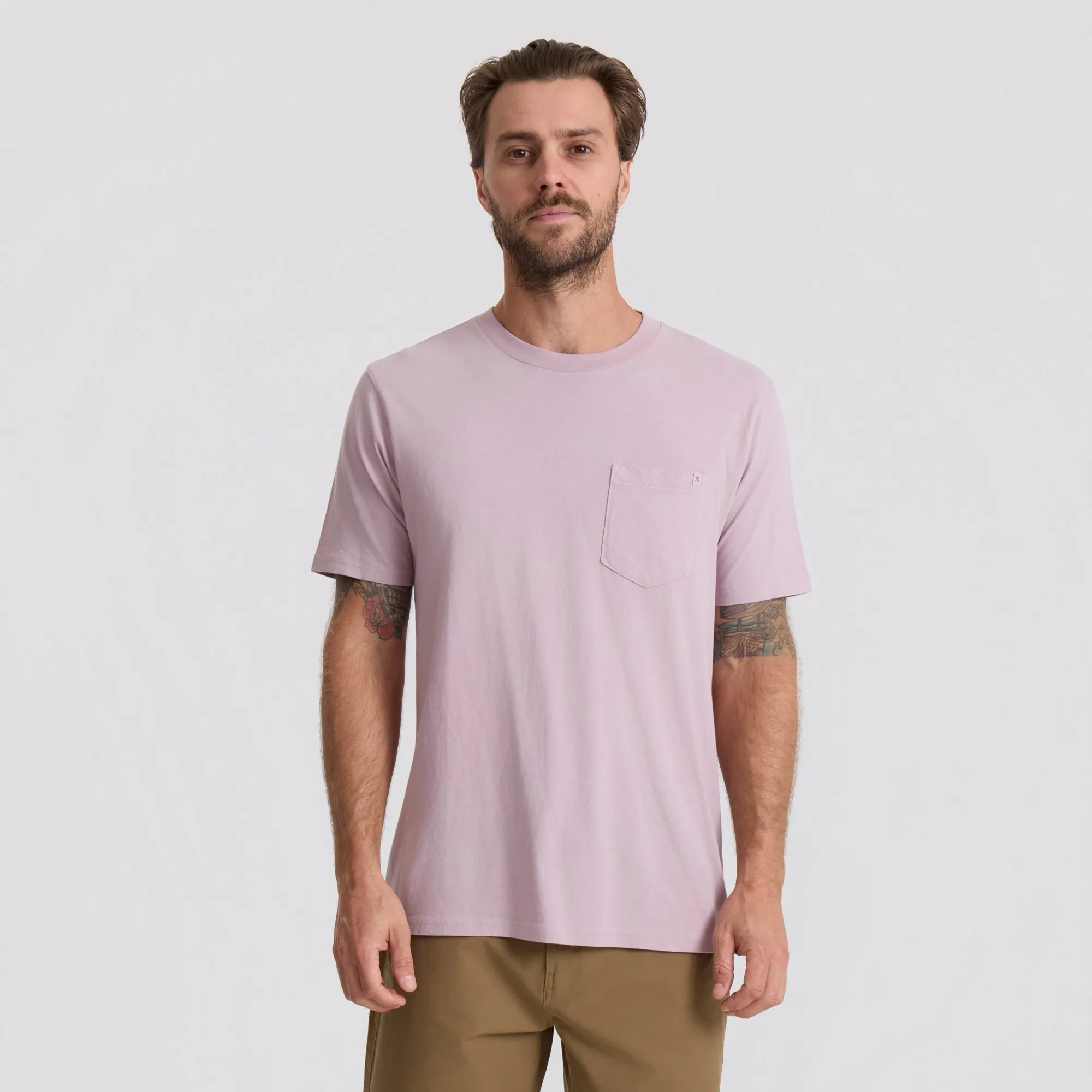 Made To Fade Short Sleeve Tee - Washed Dusty Lilac sold by Roark product image thumbnail 2
