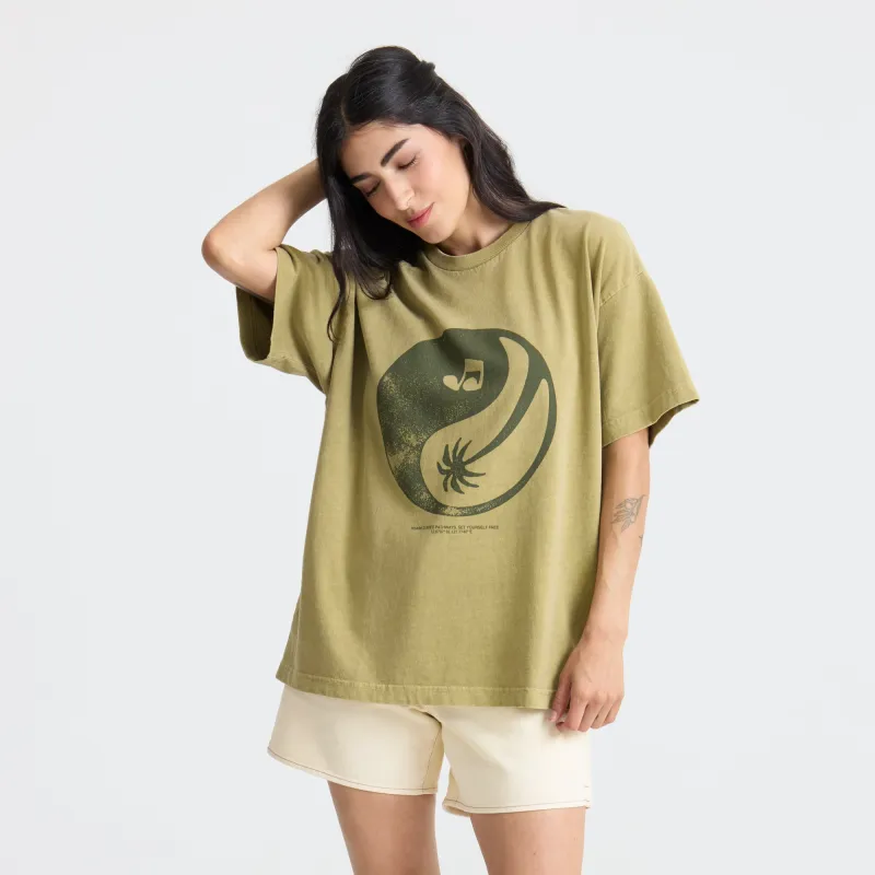 Balance Oversized Premium Tee - Dusty Olive made by Roark
