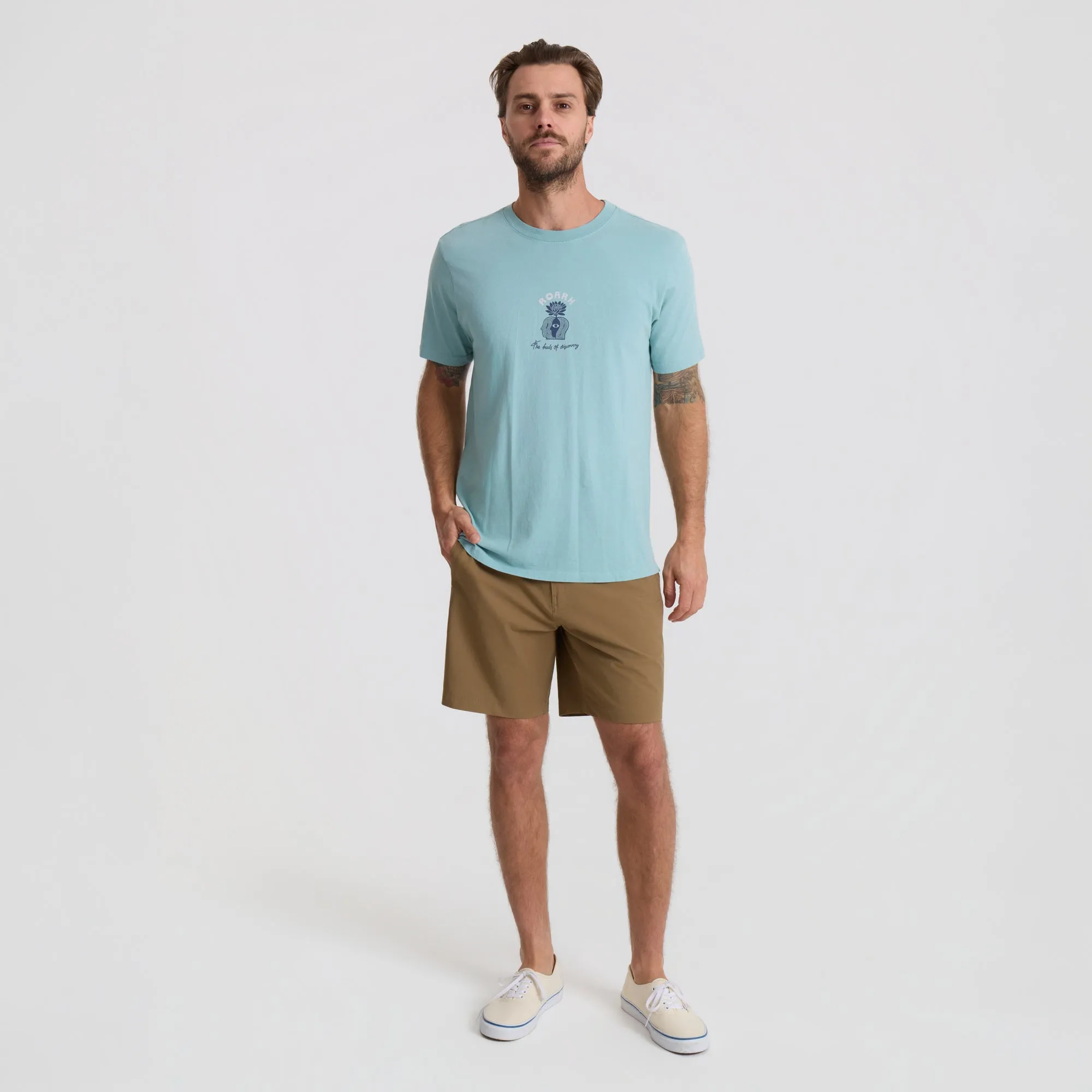 Beats Of Discovery Premium Tee - Hazy Blue sold by Roark product image thumbnail 2