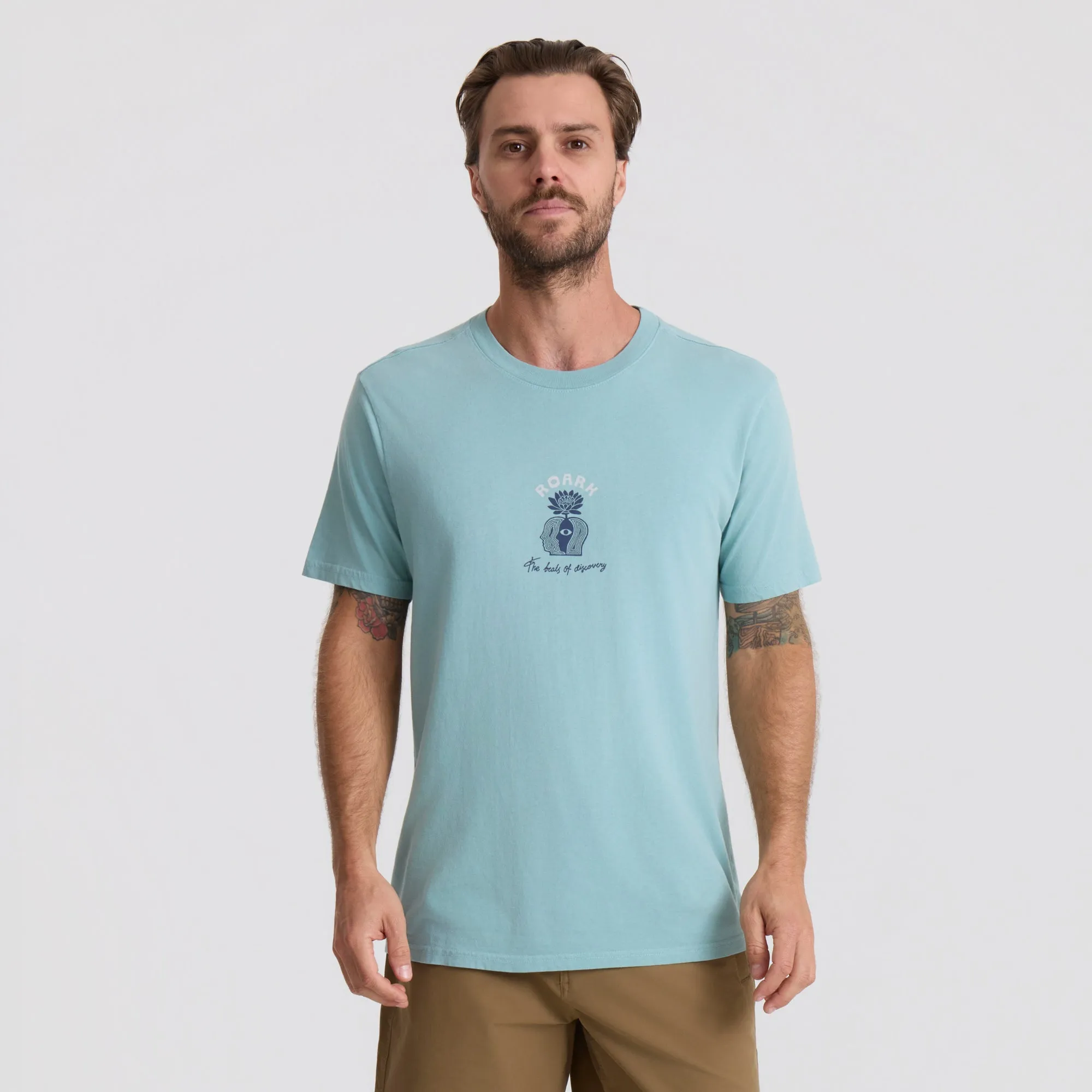 Beats Of Discovery Premium Tee - Hazy Blue sold by Roark product image thumbnail 4