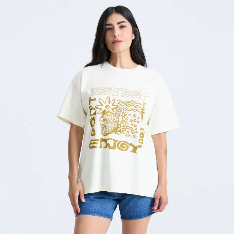 Seaweed Queen Oversized Premium Tee - Bone made by Roark