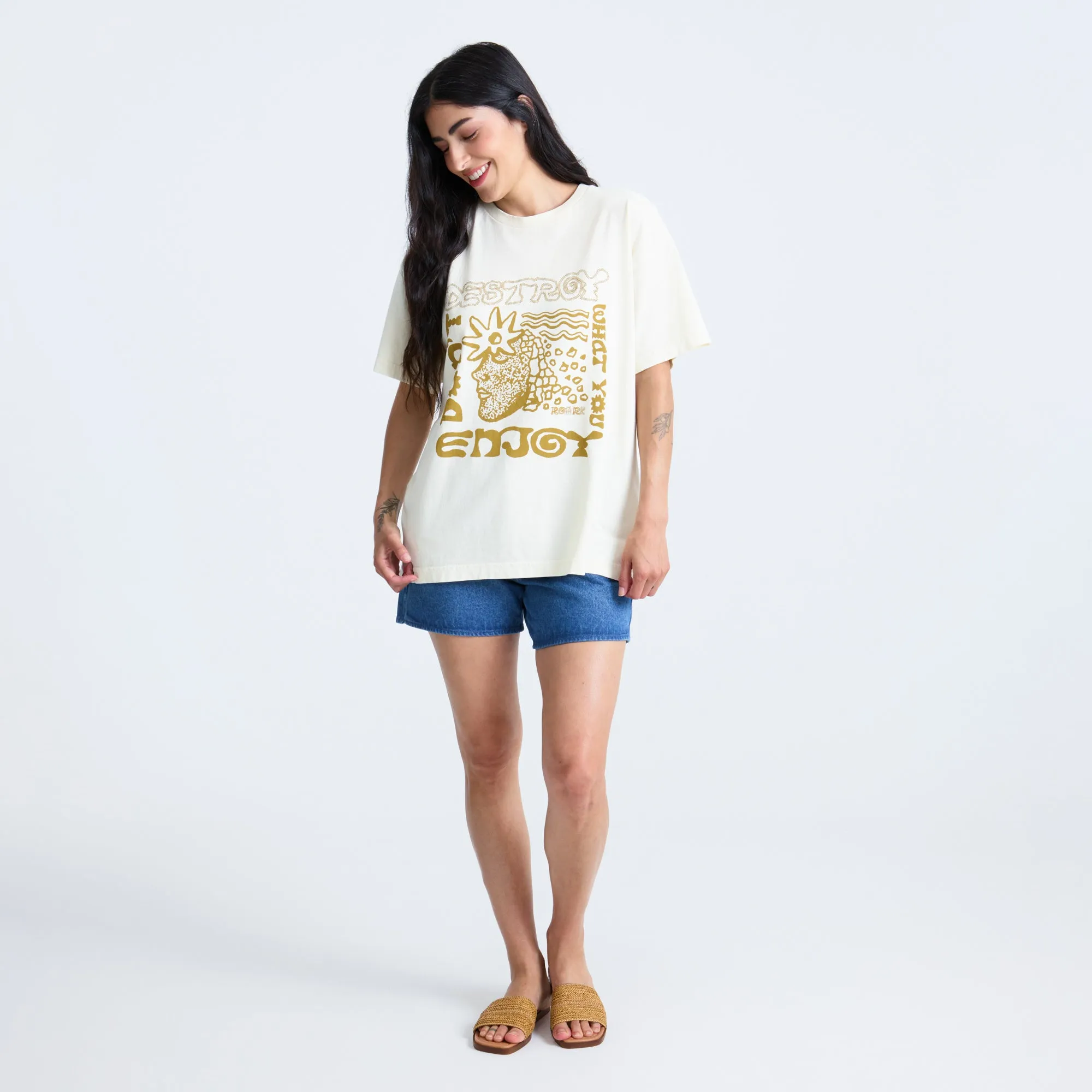 Seaweed Queen Oversized Premium Tee - Bone sold by Roark product image thumbnail 4