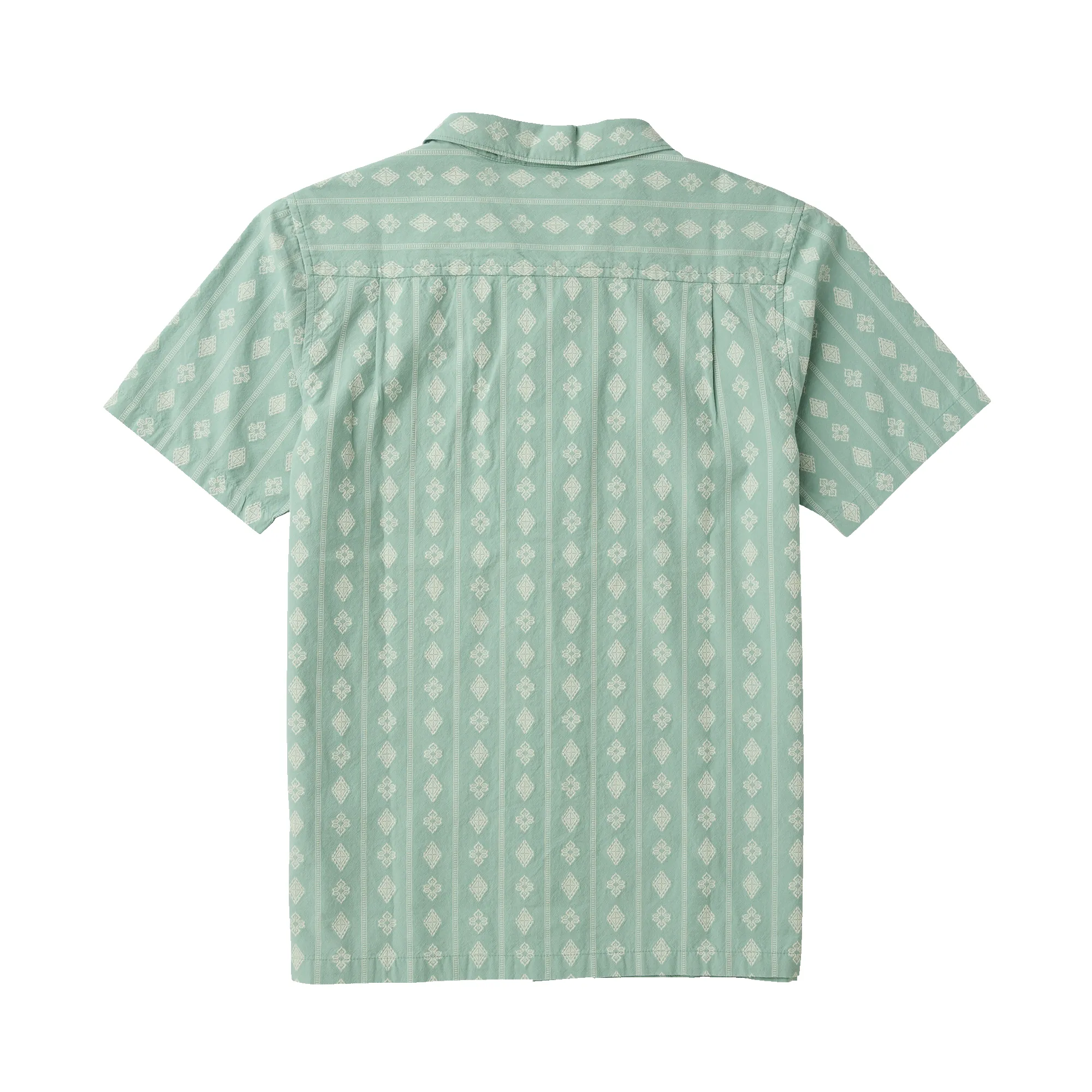 Gonzo Short Sleeve Button Up Shirt - Hazy Blue Jacquard sold by Roark product image thumbnail 5