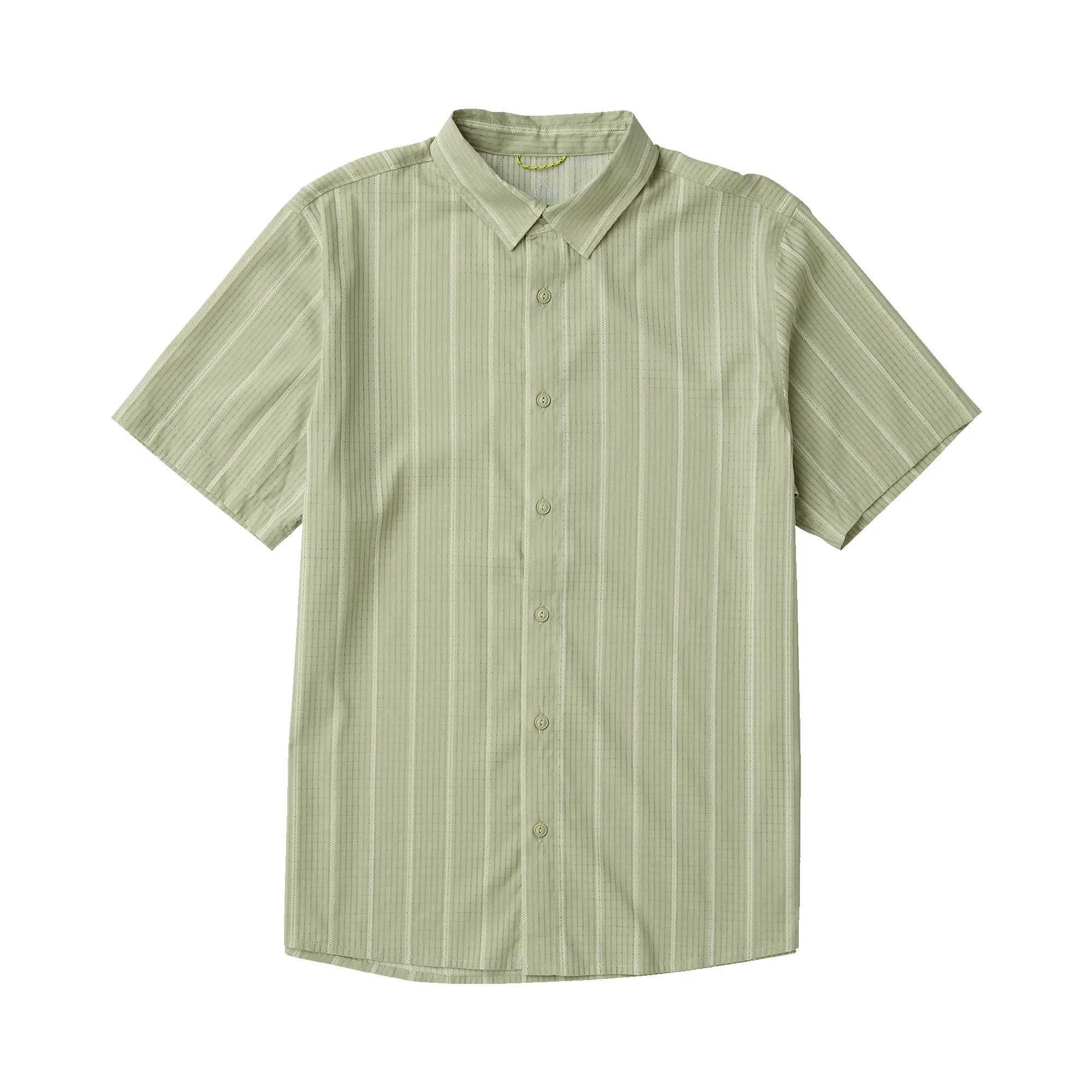 Bless Up Breathable Stretch Shirt - Sage Stripe sold by Roark