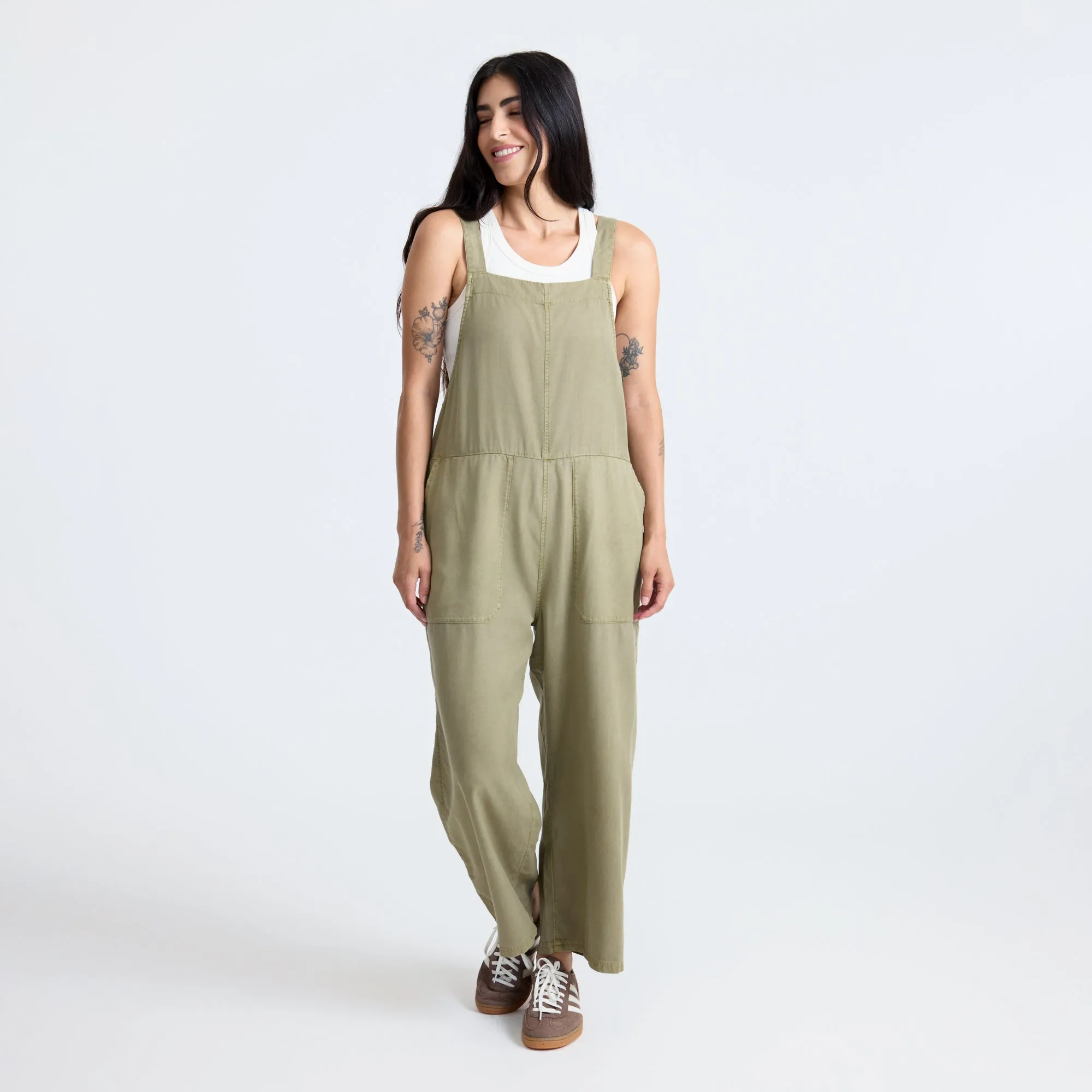 Costa Jumpsuit - Dusty Olive sold by Roark