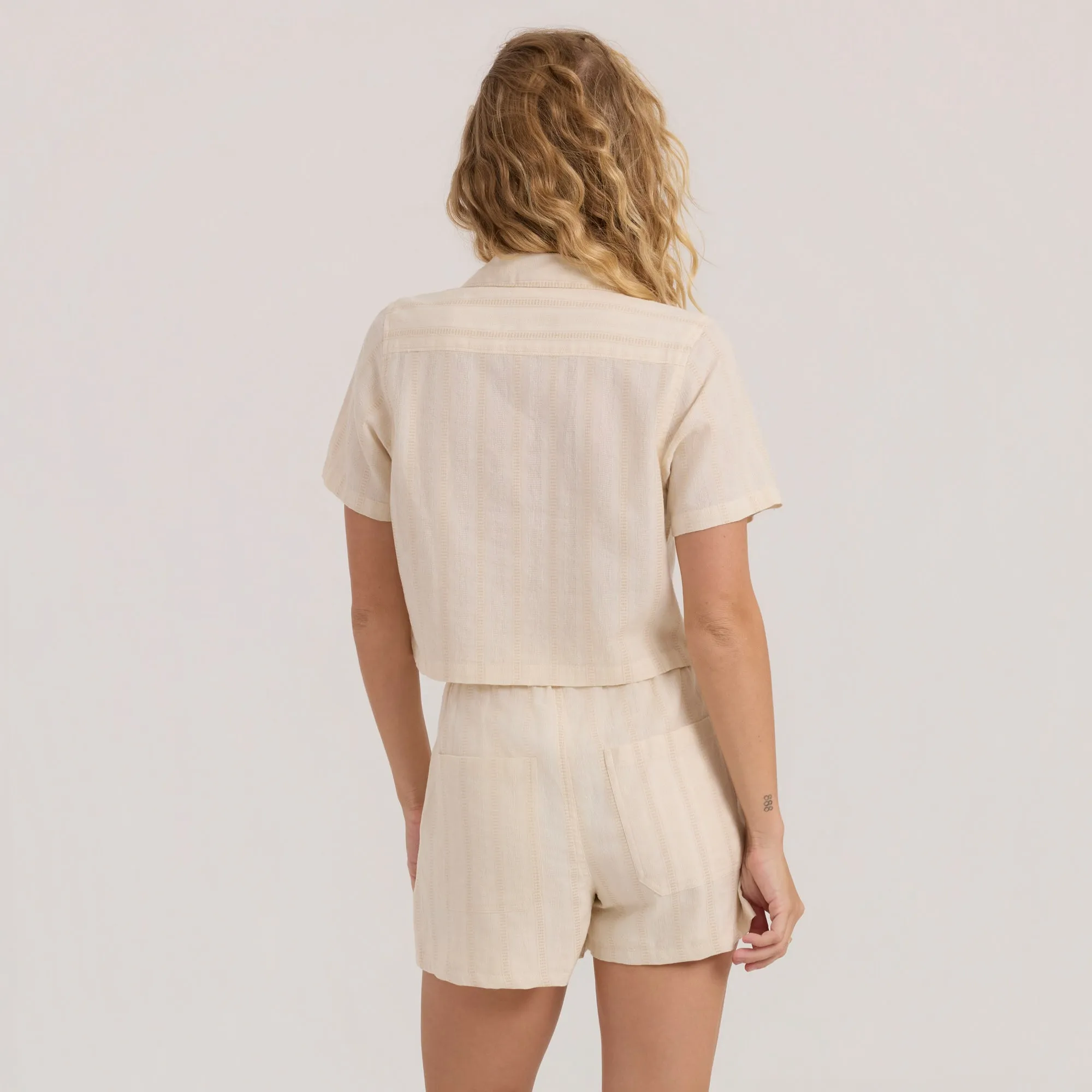 Crosswinds Camp Button Up Shirt - Unbleached sold by Roark product image thumbnail 3