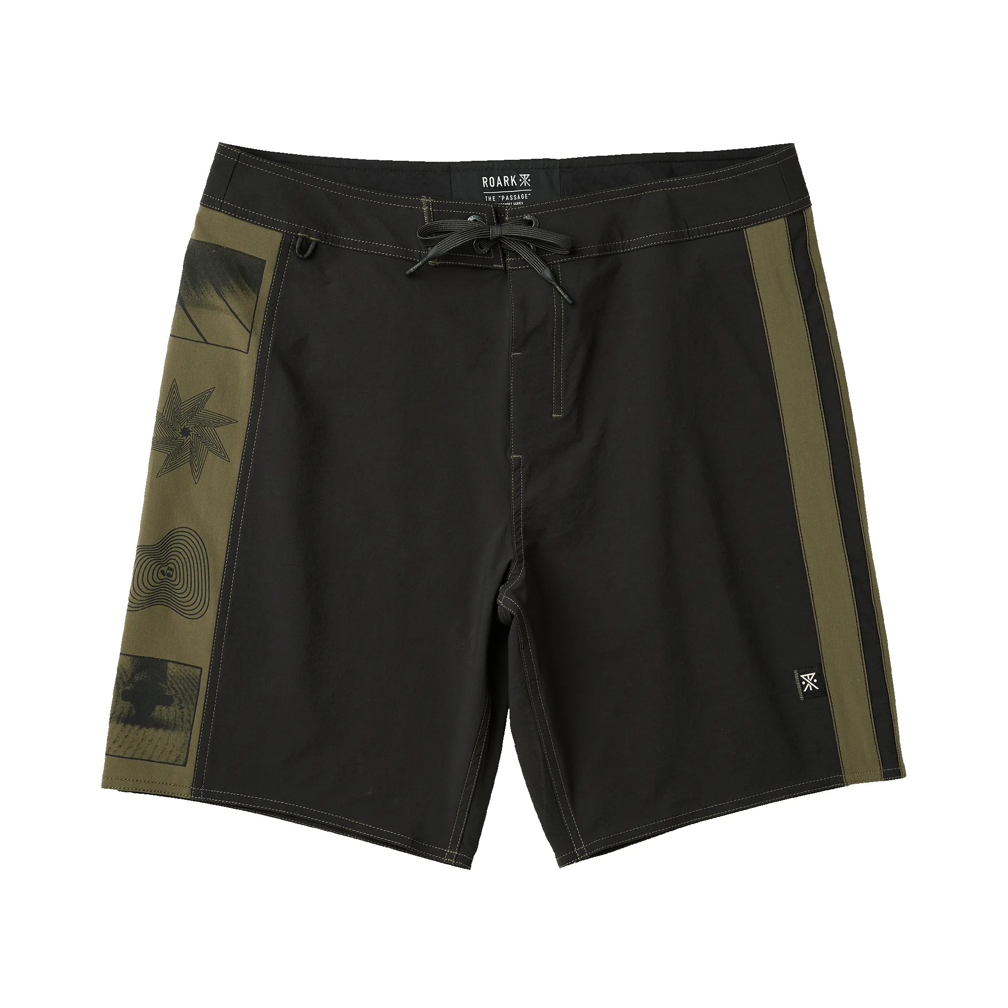 Passage Panel Boardshorts - Black sold by Roark