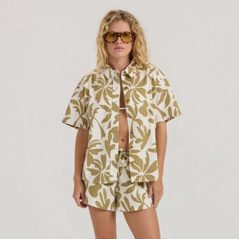 Costa Button Up Shirt - Dusty Olive made by Roark