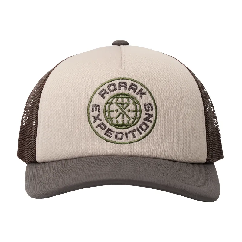 Foam Trucker Global Snapback Hat - Military made by Roark