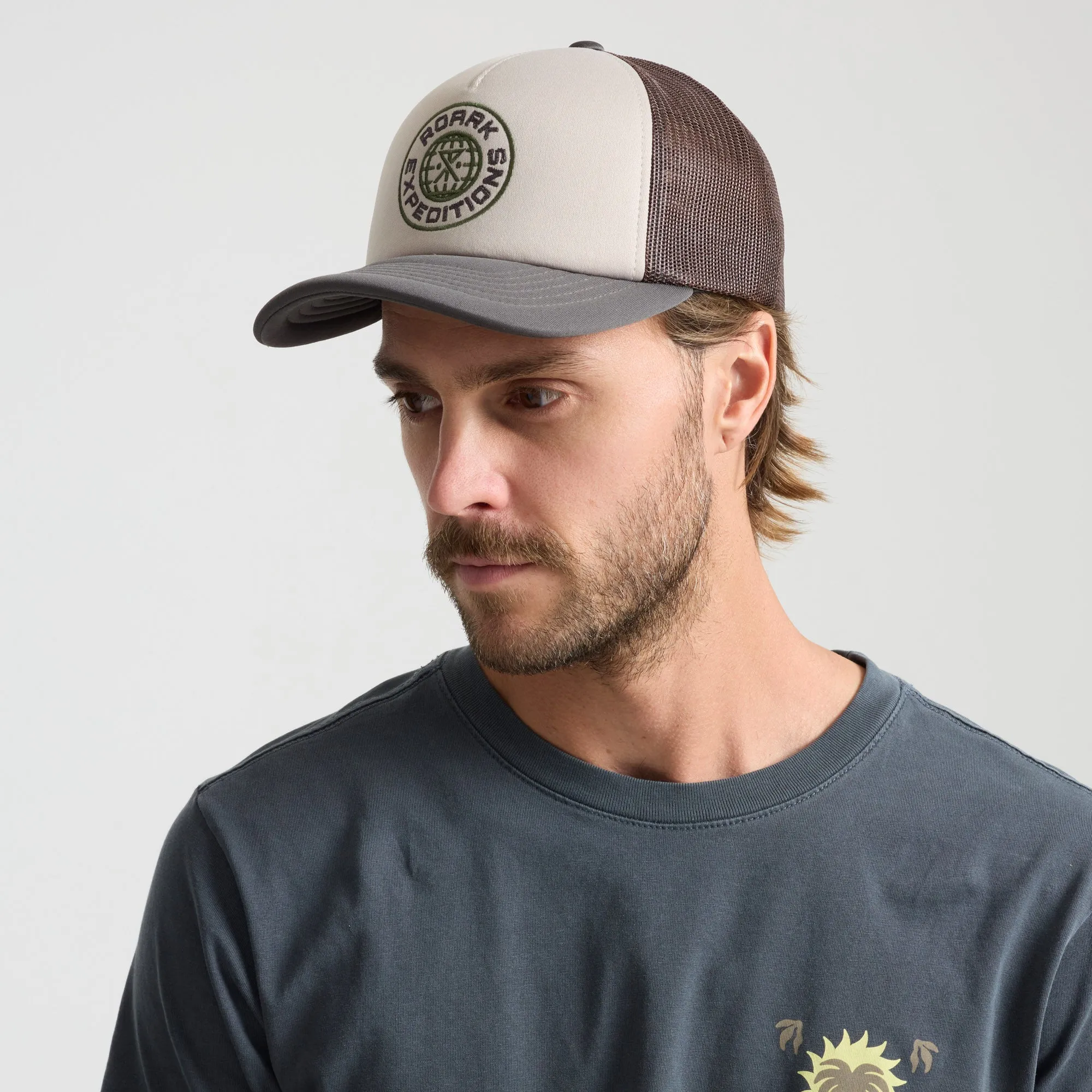 Foam Trucker Global Snapback Hat - Military sold by Roark product image thumbnail 3