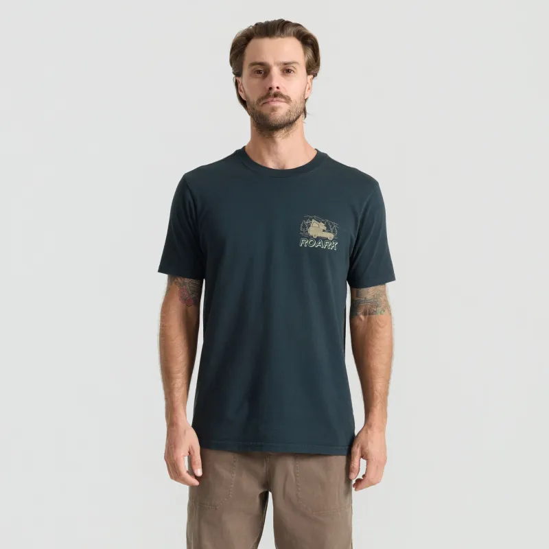Camper Premium Tee - Washed Black made by Roark