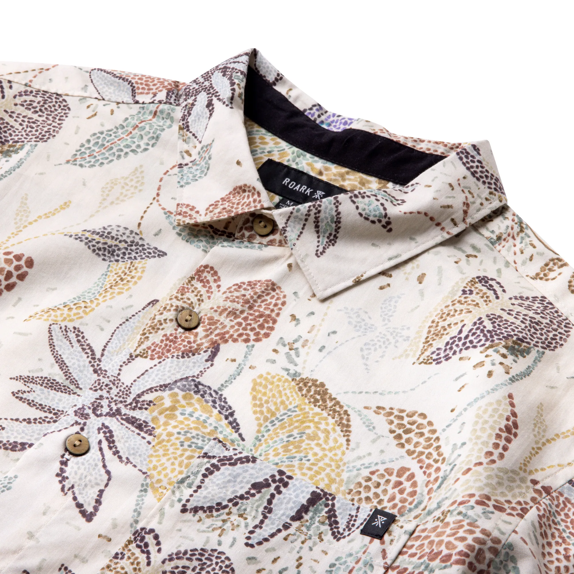 Journey Short Sleeve Button Up Shirt - Ivory sold by Roark product image thumbnail 3