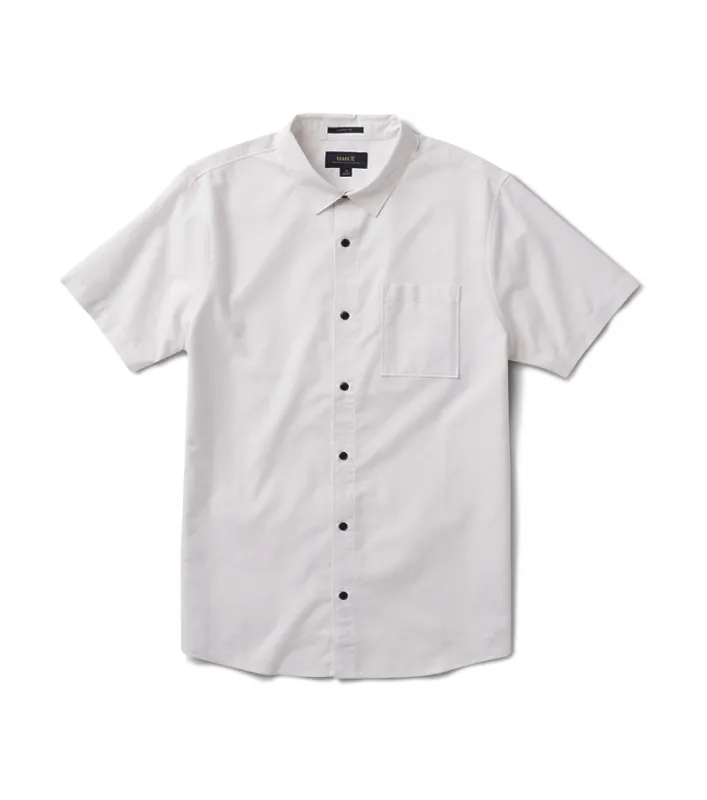 Well Worn Short Sleeve Button Up Shirt - White made by Roark