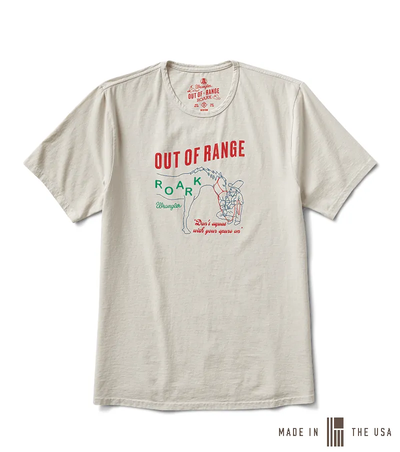 Wrangler Bucking Vintage Crew Premium Tee - Off White sold by Roark
