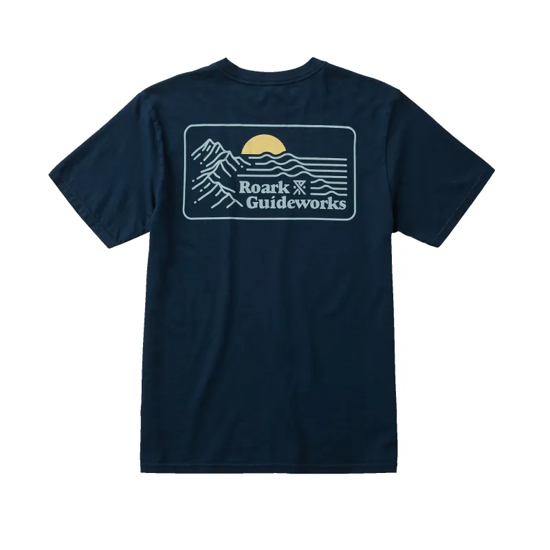 Earth & Sea Premium Tee - Navy made by Roark