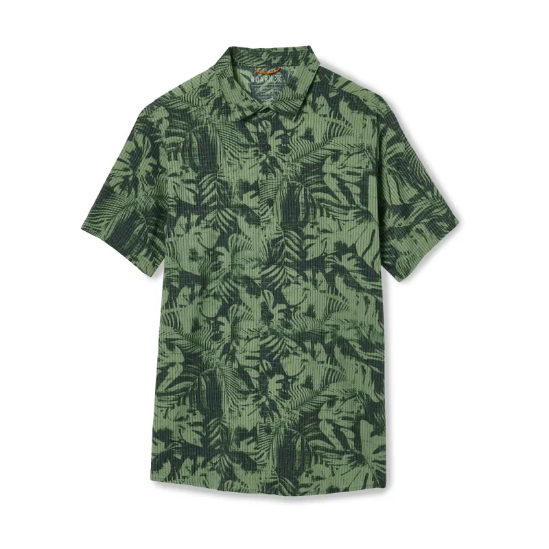 Bless Up Breathable Stretch Shirt - Jungle Green Print made by Roark